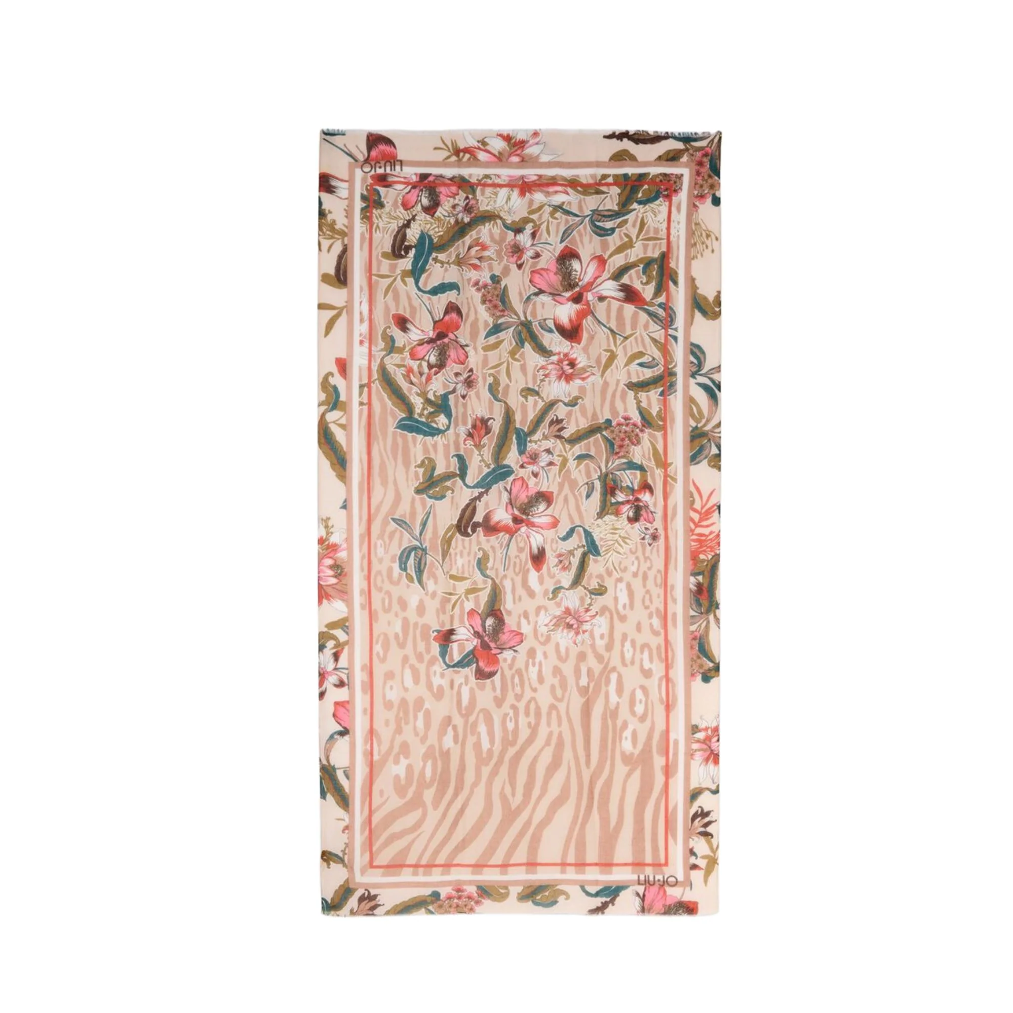 Foulard Donna Summer Flower Beige - Image 2