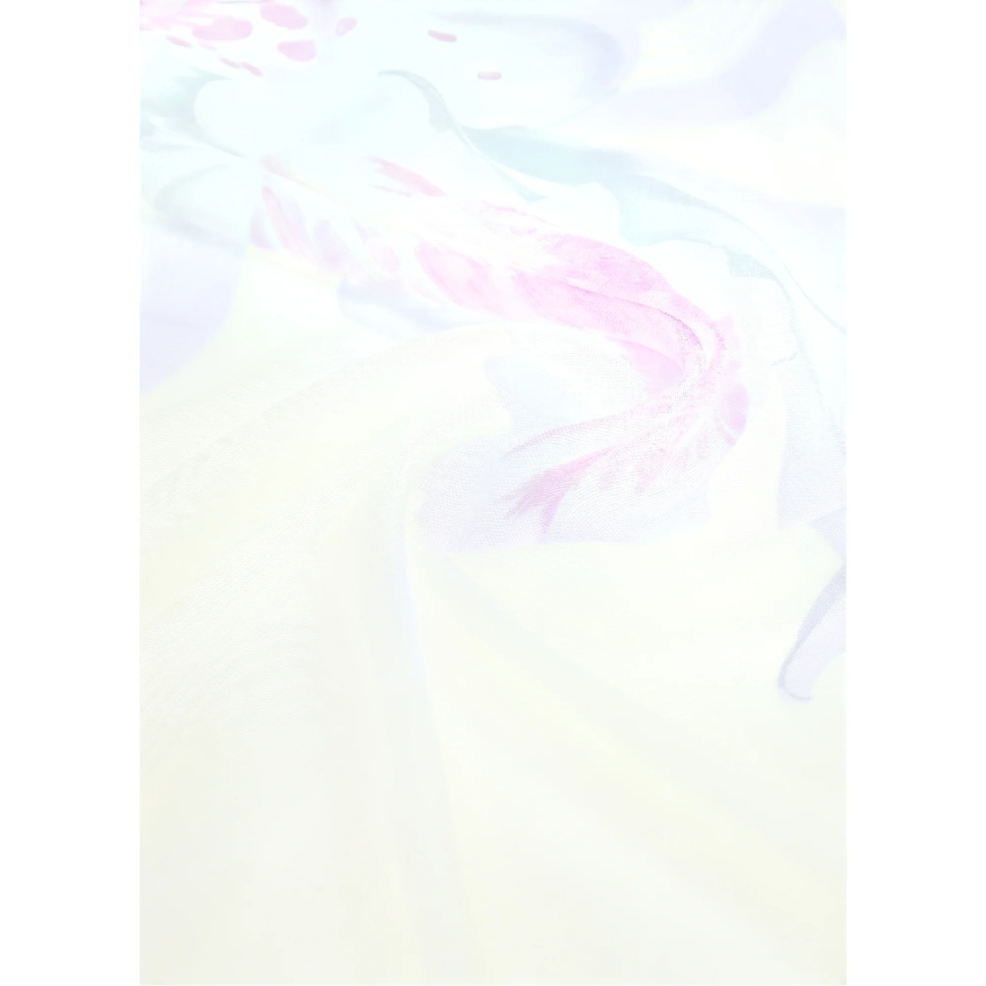 Foulard Donna con orchidea su sfondo rigato - Image 4
