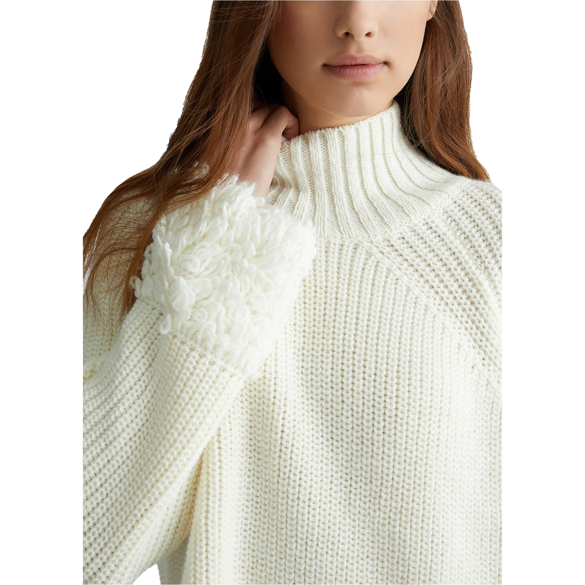 Maglia bianca in misto lana - Image 4