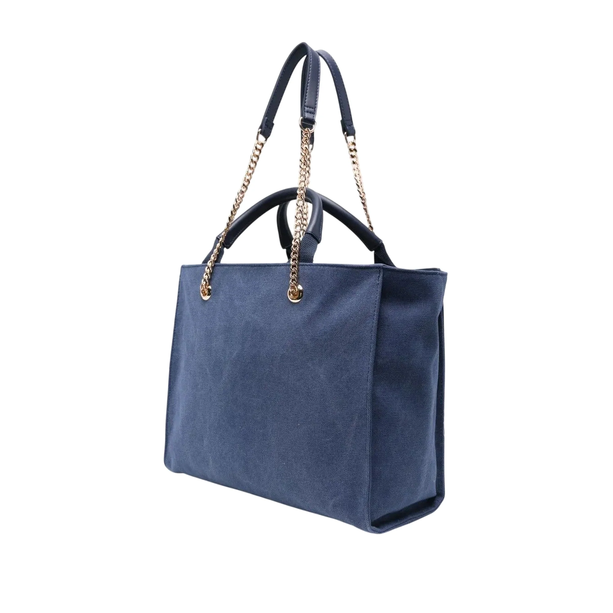 Borsa shopping Donna in Tela Denim blu - Image 2