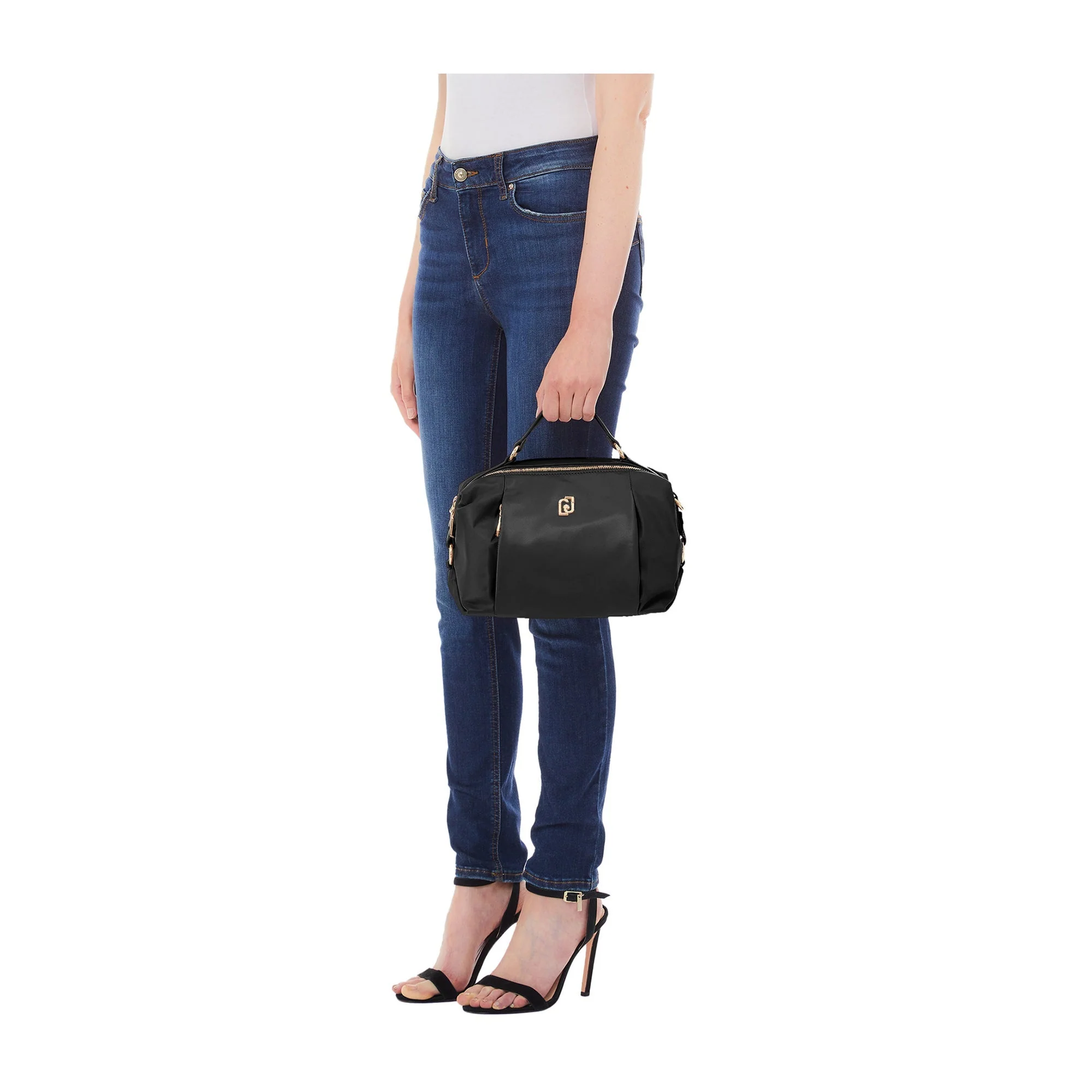 Borsa Donna bauletto Nero due scomparti - Image 5