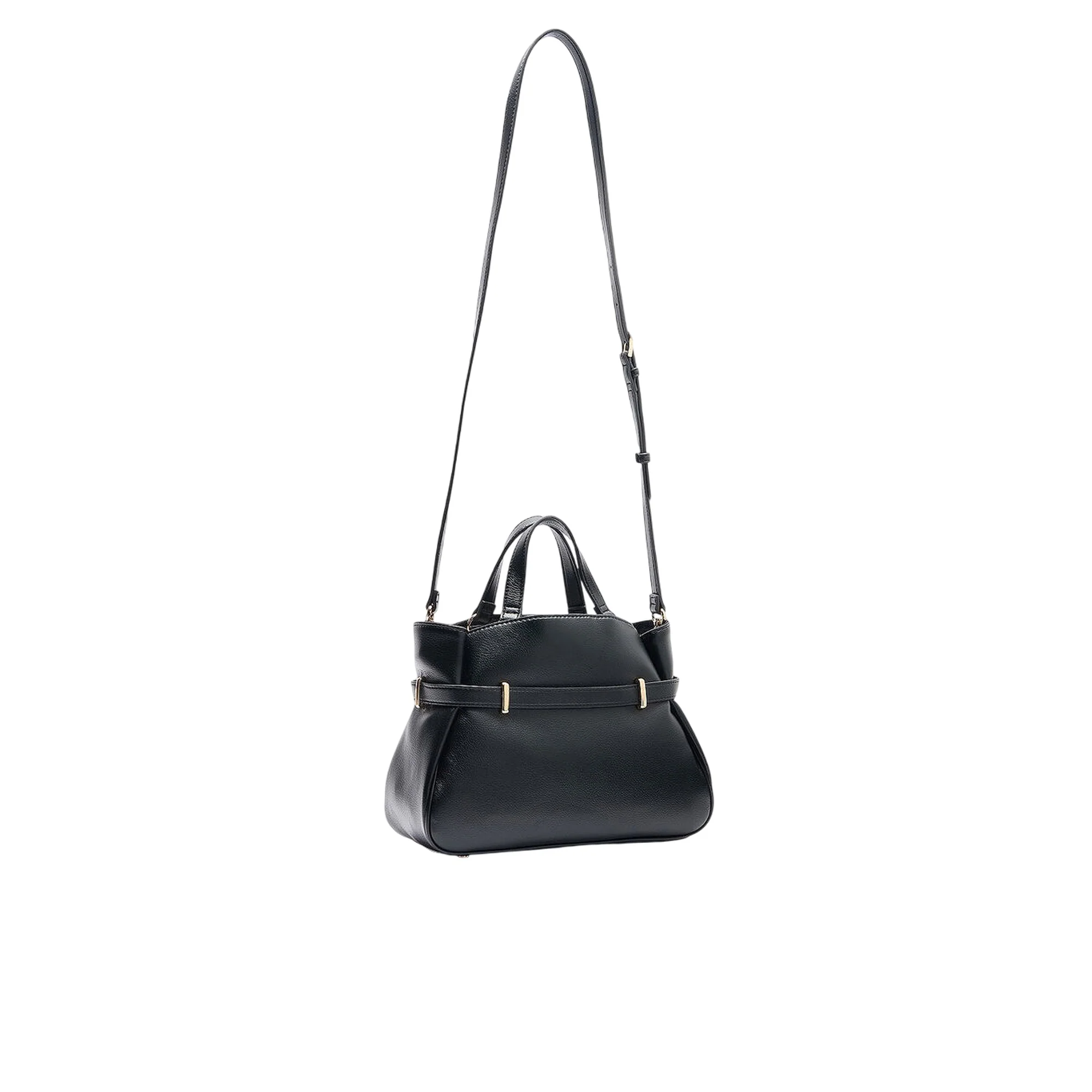 Borsa media Nera da Donna con moschettone davanti - Image 2