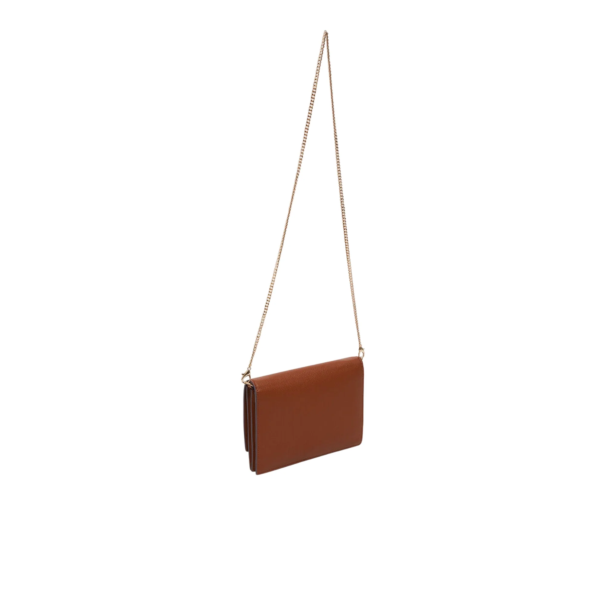 Pochette Donna con tracolla a catena Marrone - Image 2