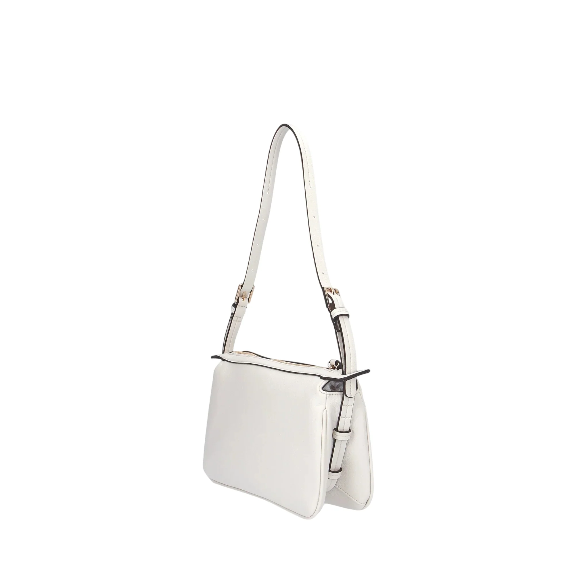 Borsa con tracolla regolabile e inserti dorati - Image 5