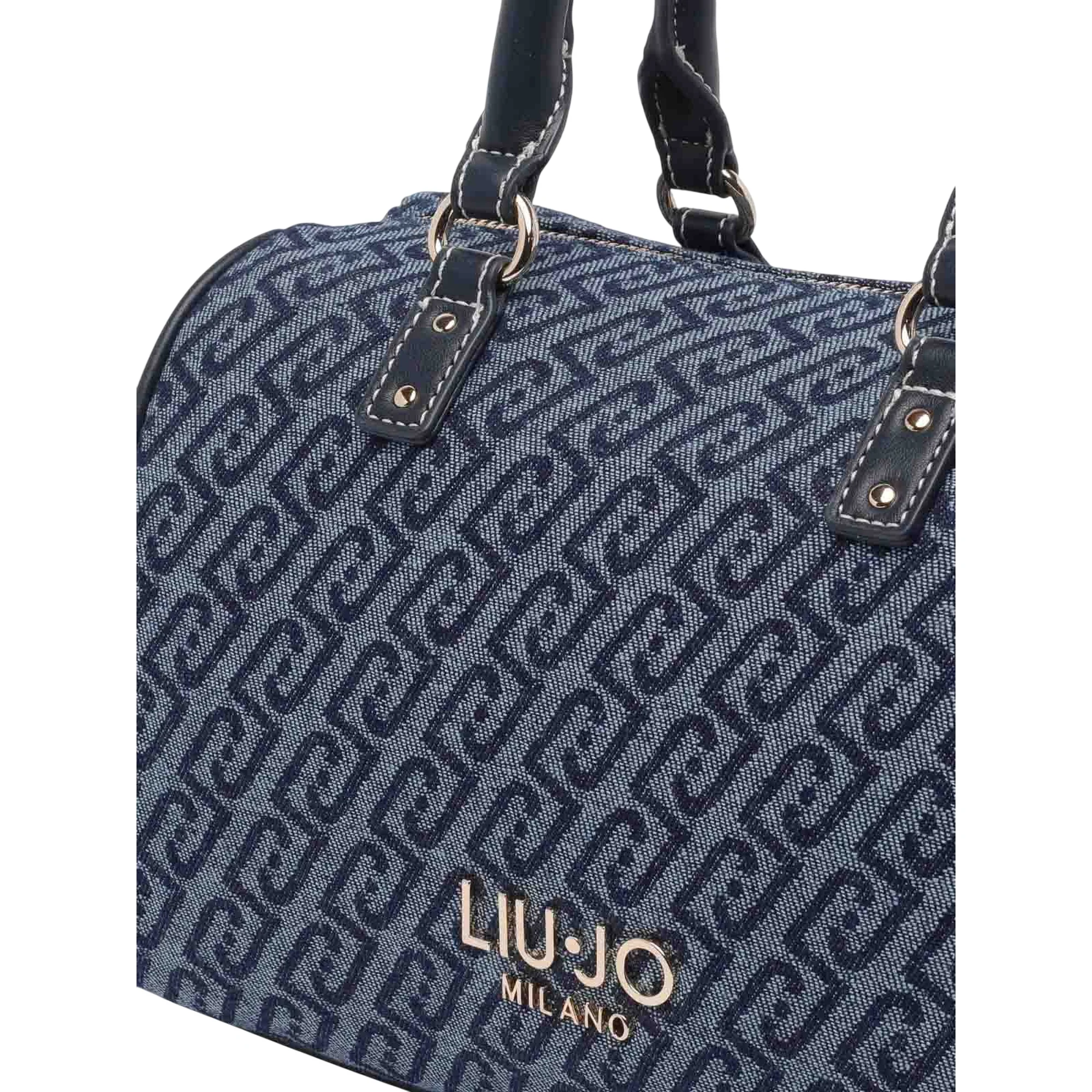 Borsa blu monogram logo Liu Jo - Image 4