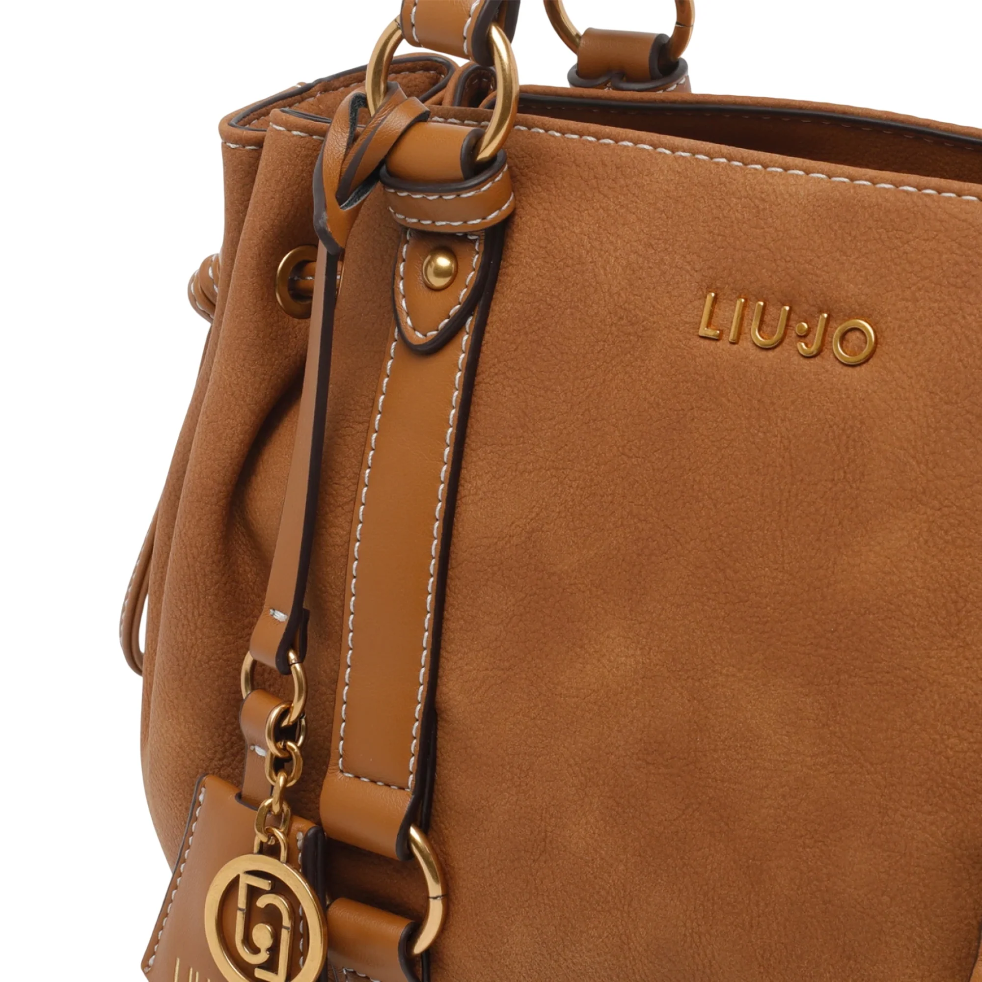 Borsa marrone a mano con tracolla rimovibile - Image 4