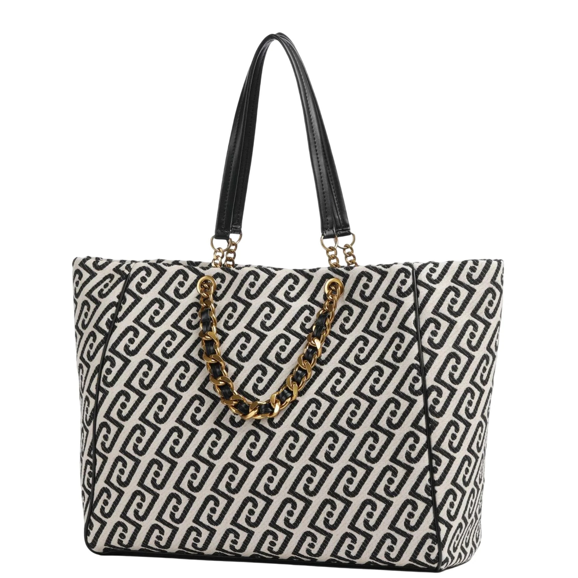 Borsa bianca e nera monogram all over - Image 2