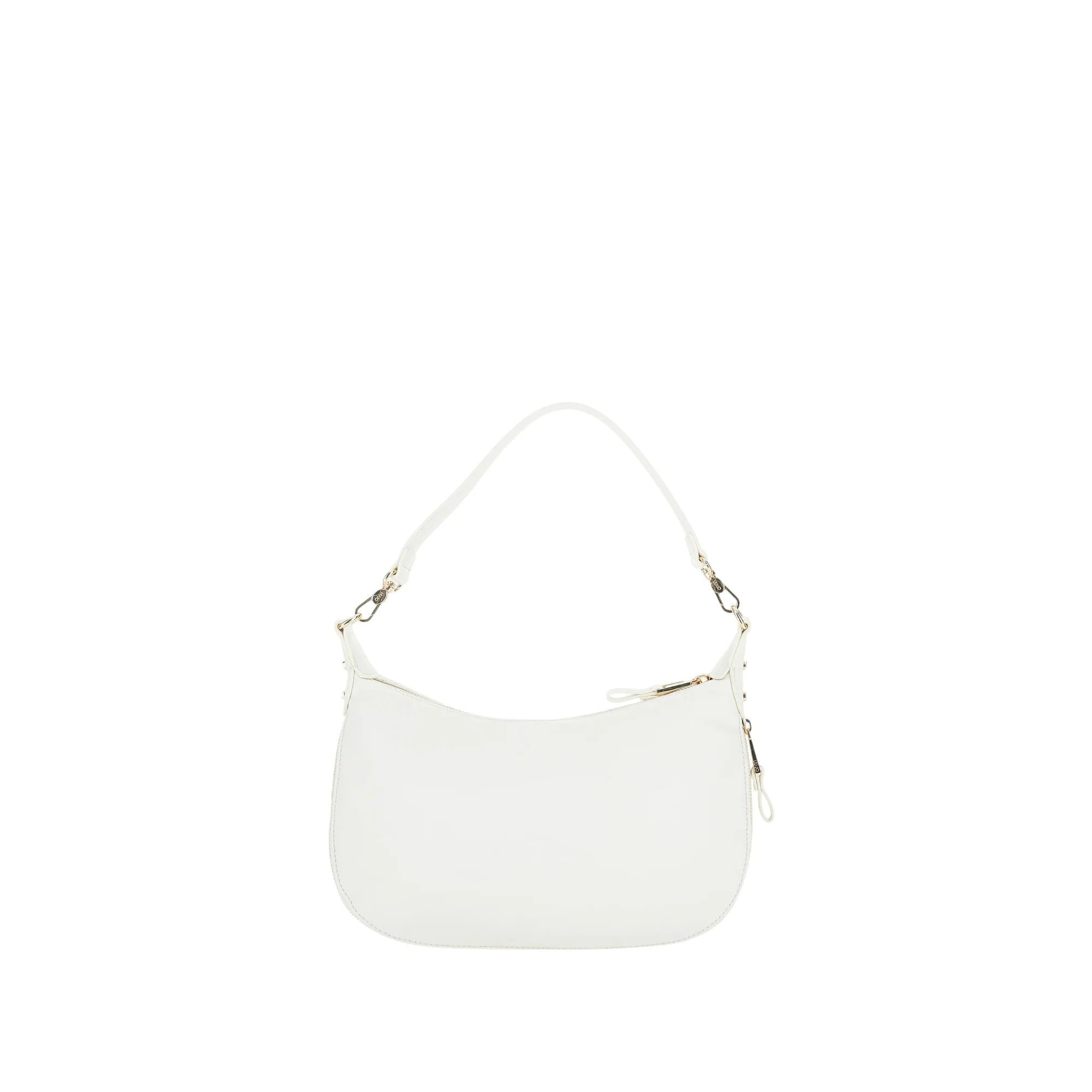 Borsa a spalla bianca con tracolla regolabile - Image 2