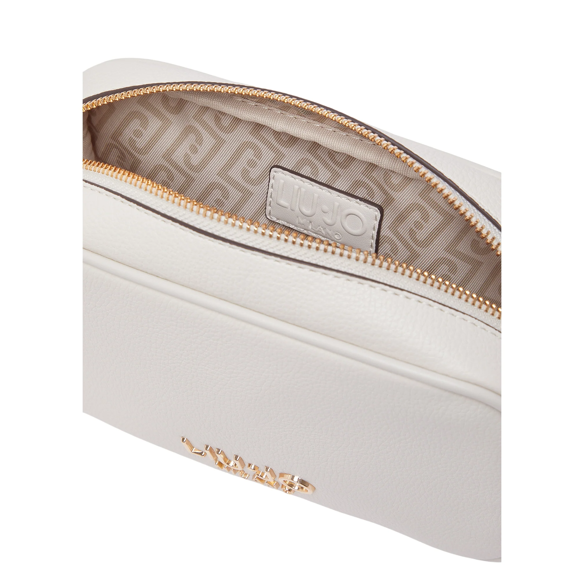 Borsa da Donna piccola a tracolla con borchie Panna - Image 4