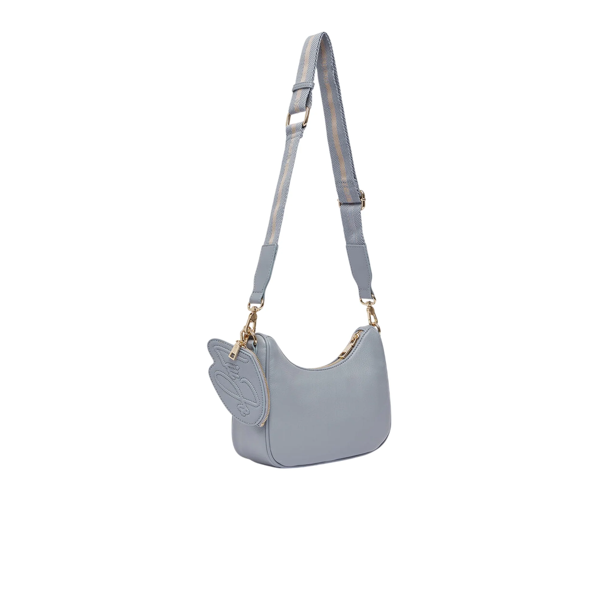 Borsa hobo piccola Donna con portamonete Celeste - Image 2