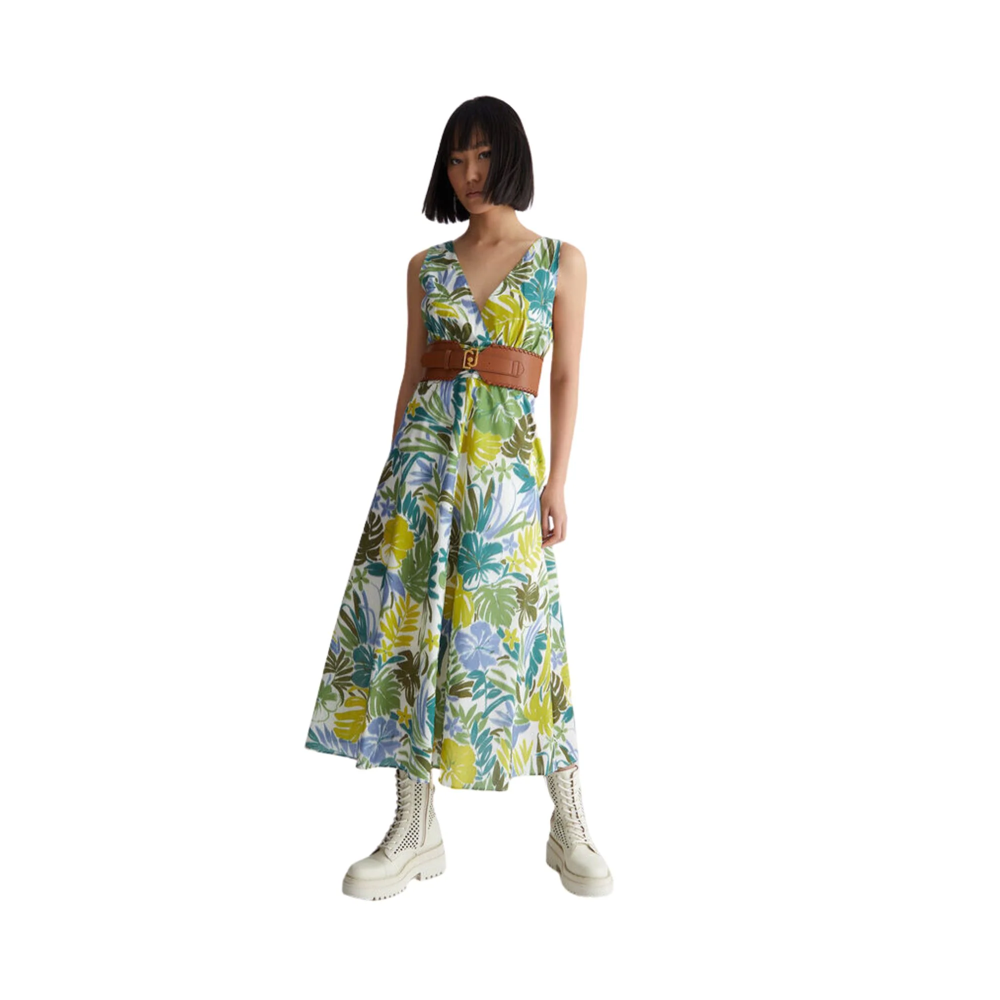 Abito Donna lungo con fantasia floreale - Image 4