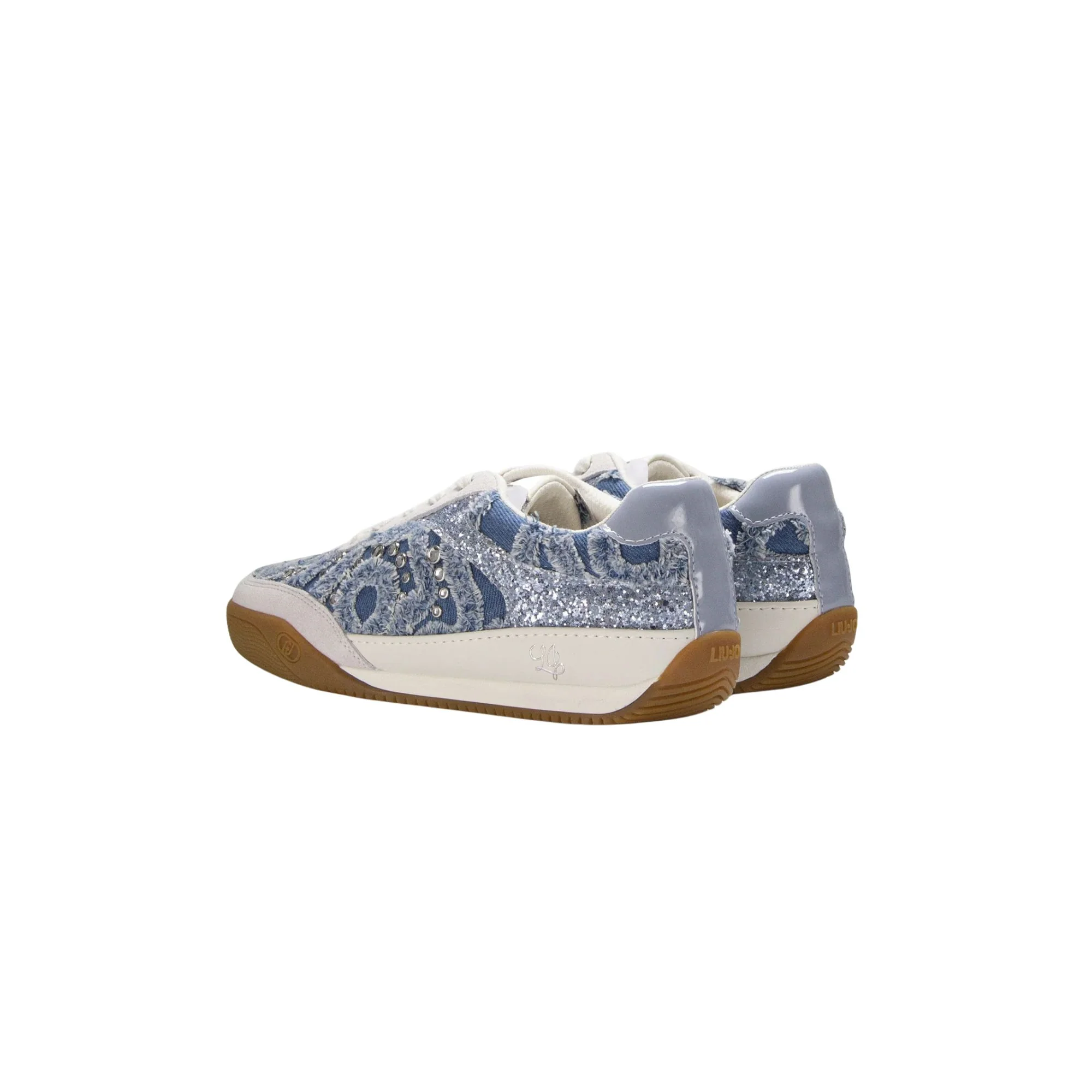 Sneakers Donna in denim con pietre gioiello - Image 3