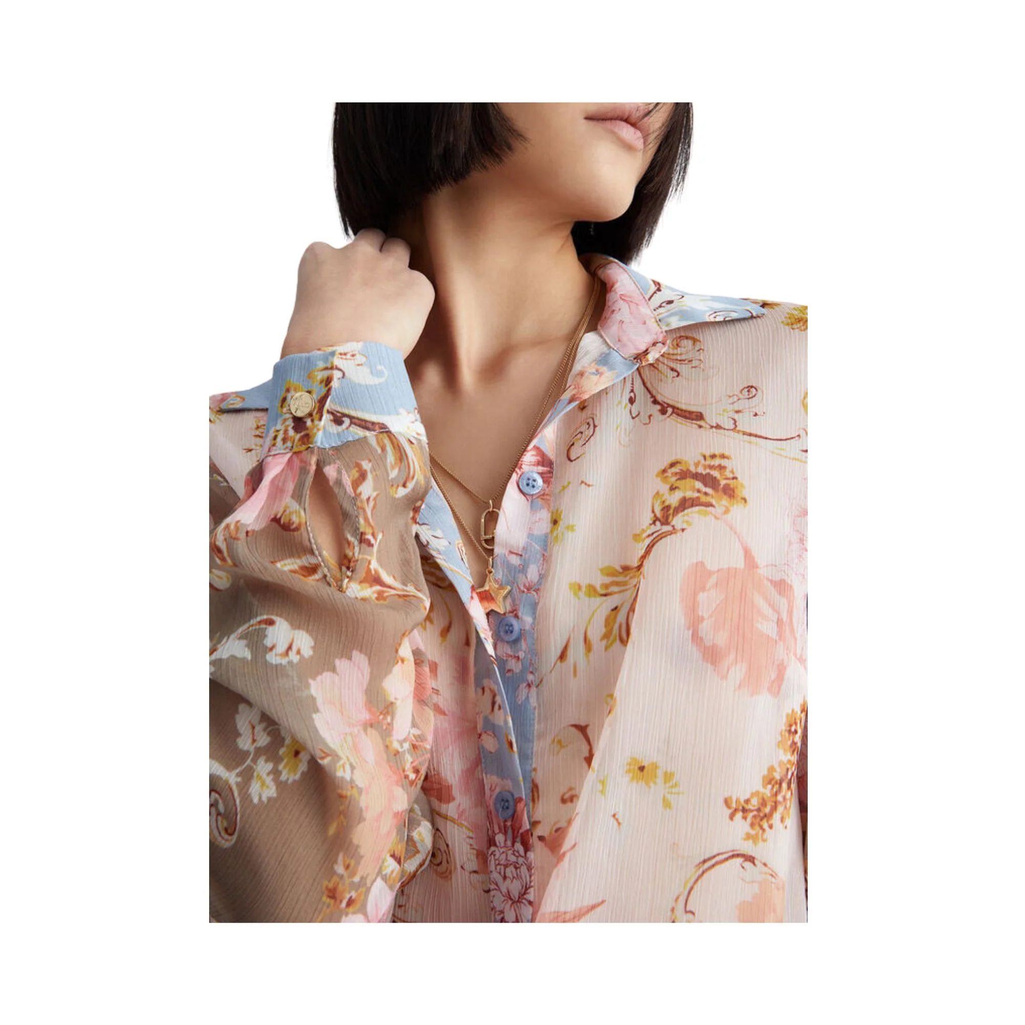 Camicia da donna con motivo floreale ecosostenibile - Image 4
