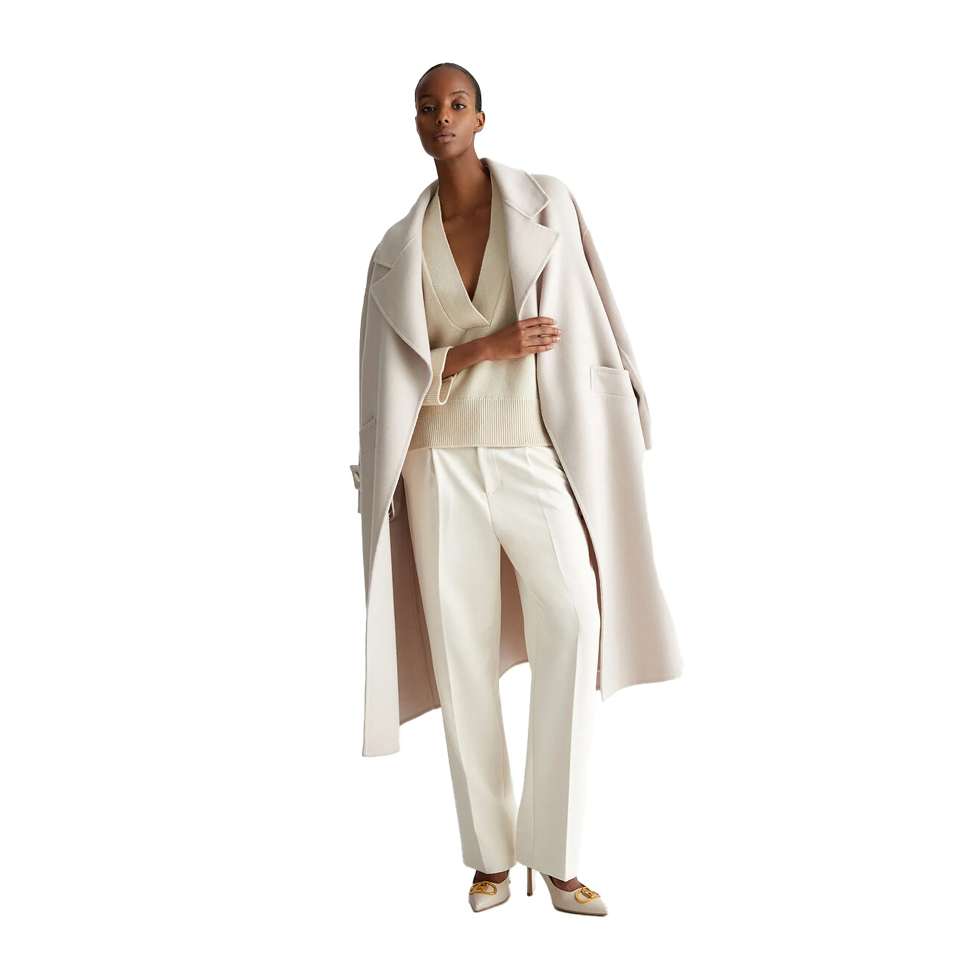 Cappotto Donna in misto lana con cintura - Image 7