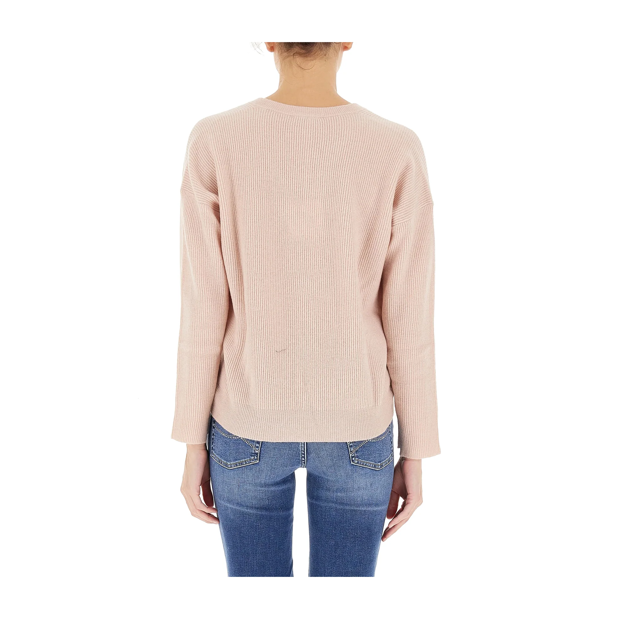 Maglia Donna in lana con scollo a V - Image 3