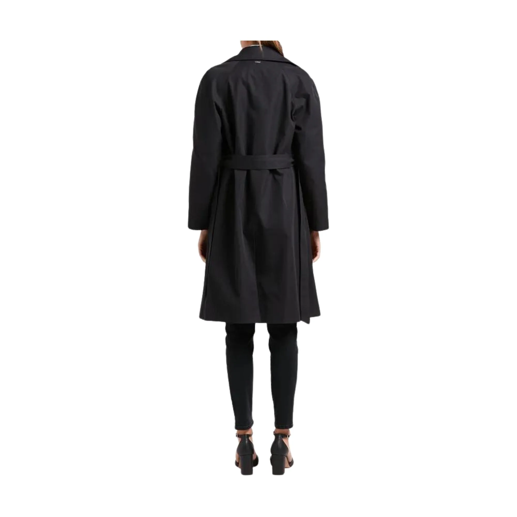 Trench Donna lungo a tinta unita - Image 3