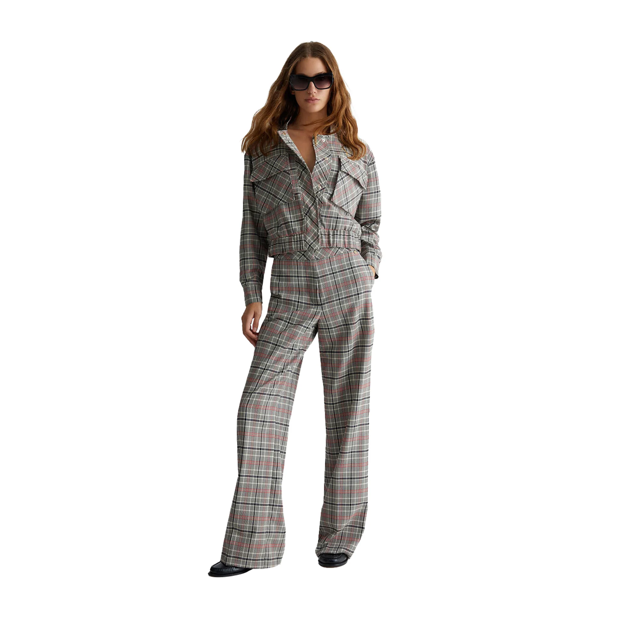 Pantaloni lunghi Donna in tartan - Image 7