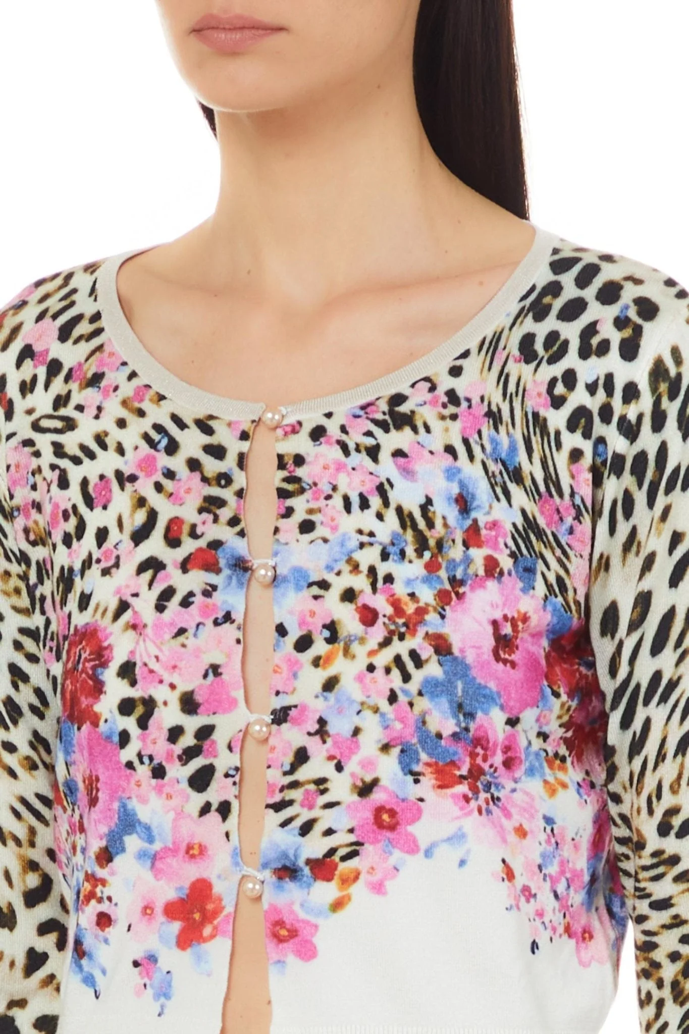 Cardigan Donna con fantasia animalier - Image 7