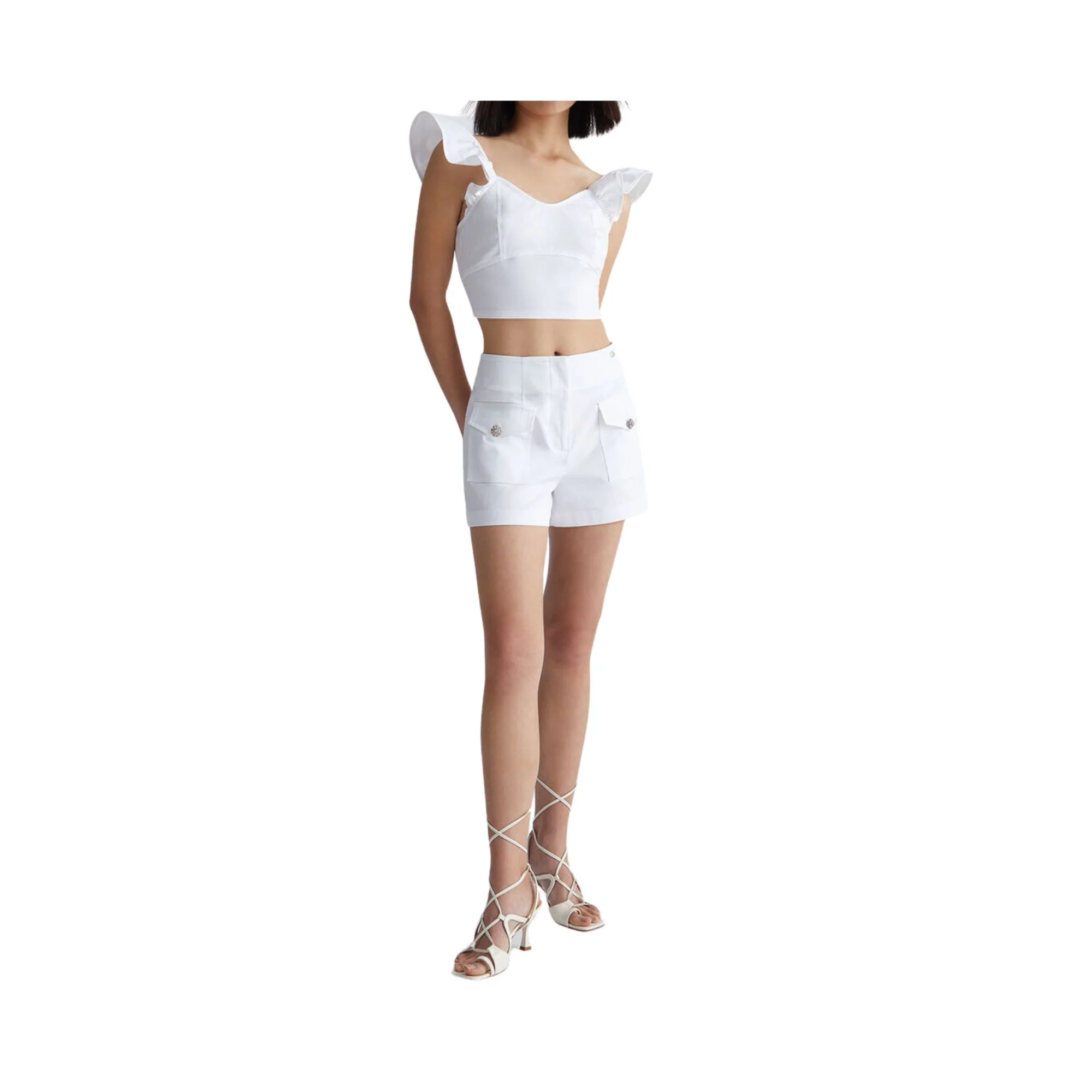 Shorts Donna con bottoni gioiello - Image 7