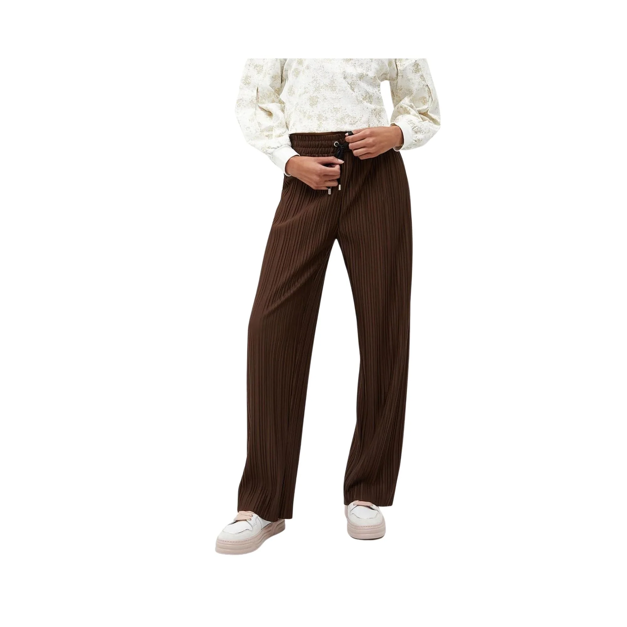 Pantalone Donna con motivo plissé - Image 15