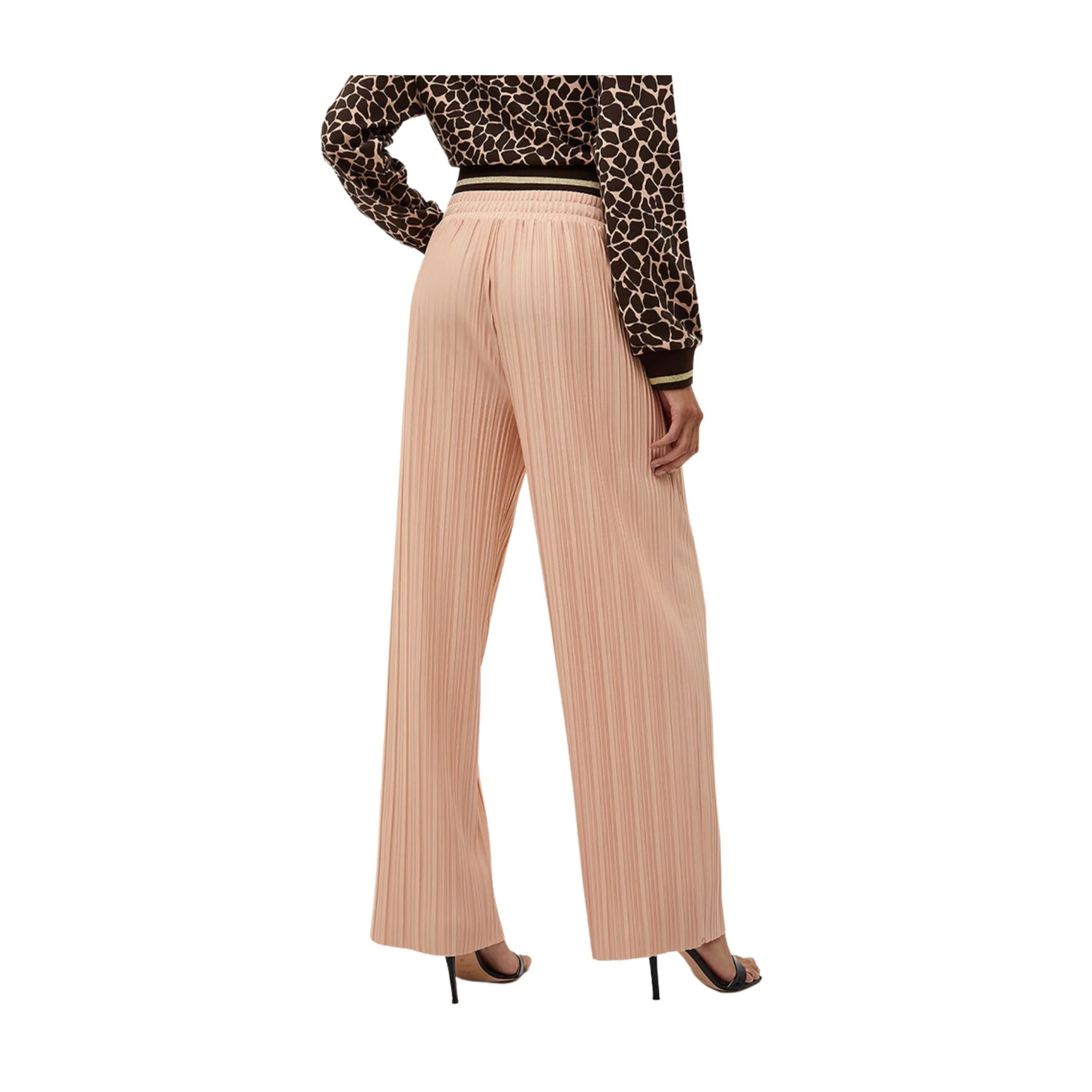 Pantalone Donna con motivo plissé - Image 4