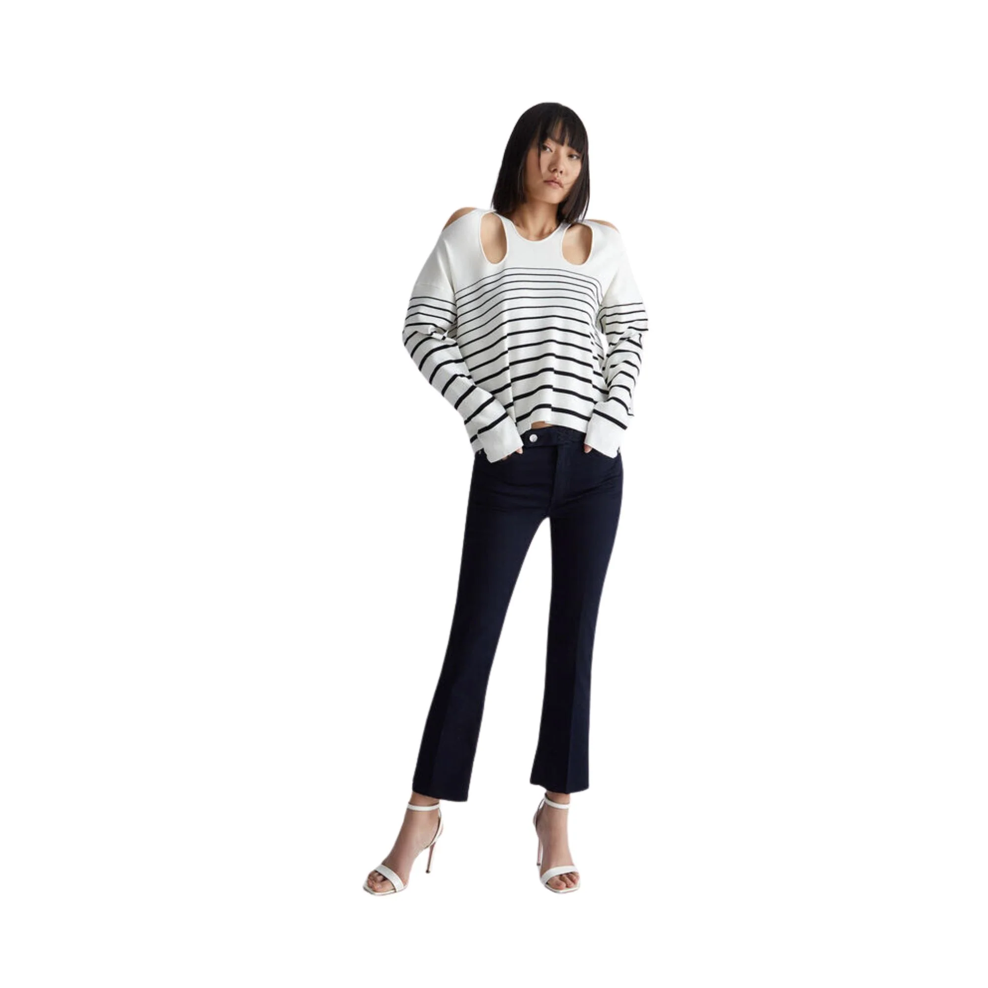 Pantaloni Donna Cinque tasche Micro flare regular fit - Image 5