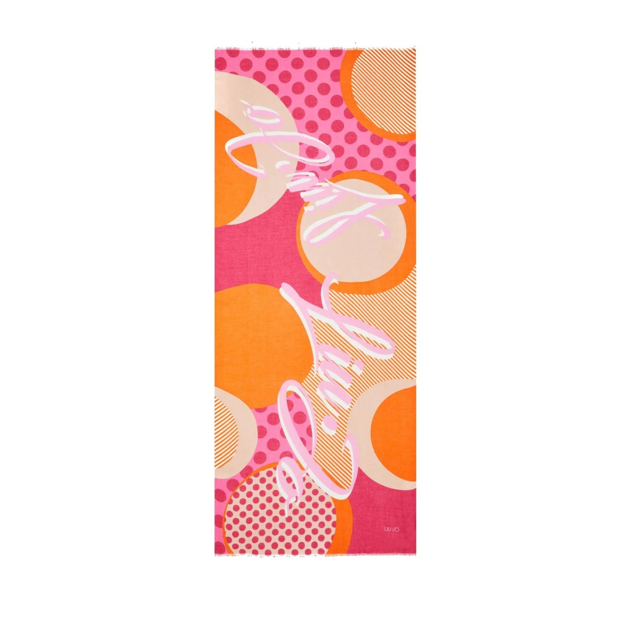 Pashmina Donna a pois con logo - Image 6