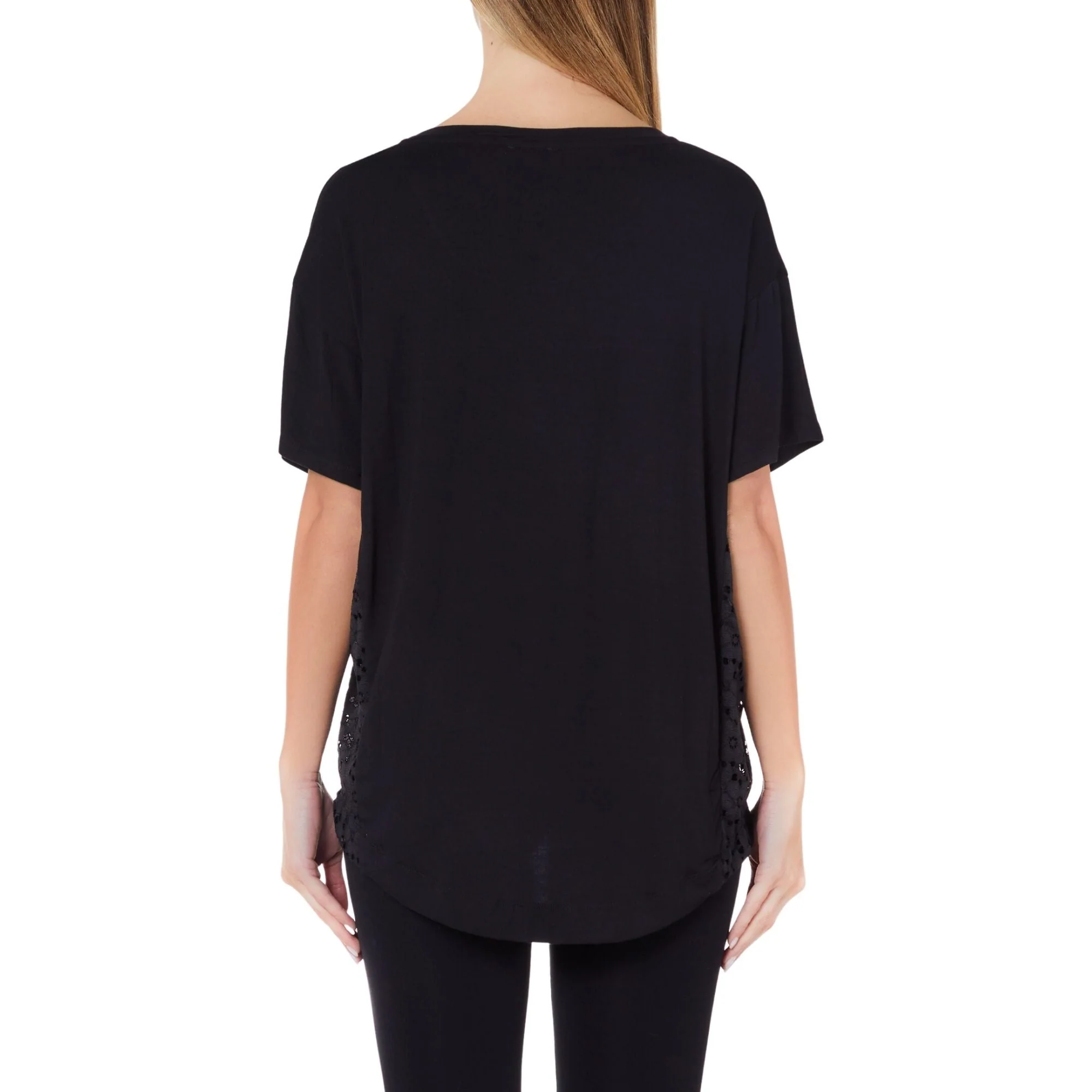 T-shirt Donna con inserti sangallo - Image 4