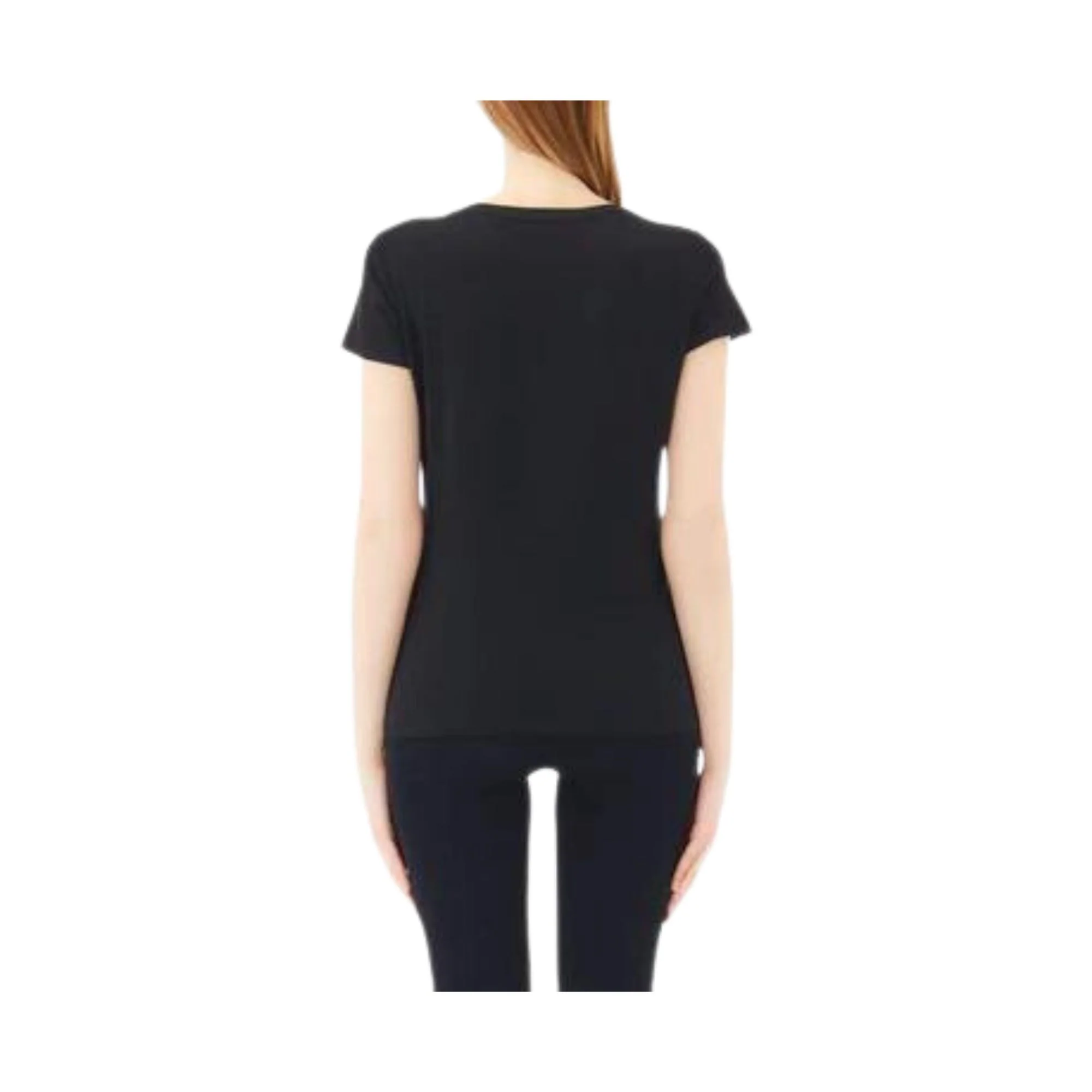 T-shirt Donna con logo con strass - Image 2
