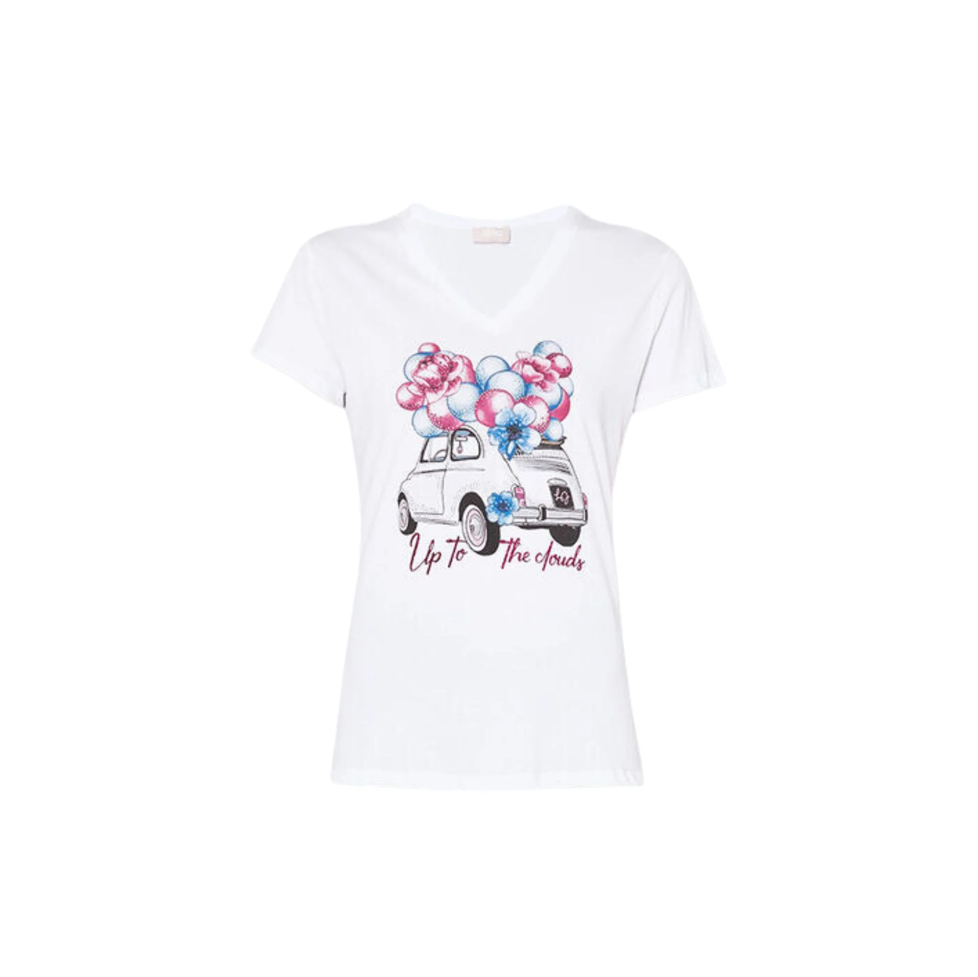 T-shirt donna in cotone con stampa - Image 4