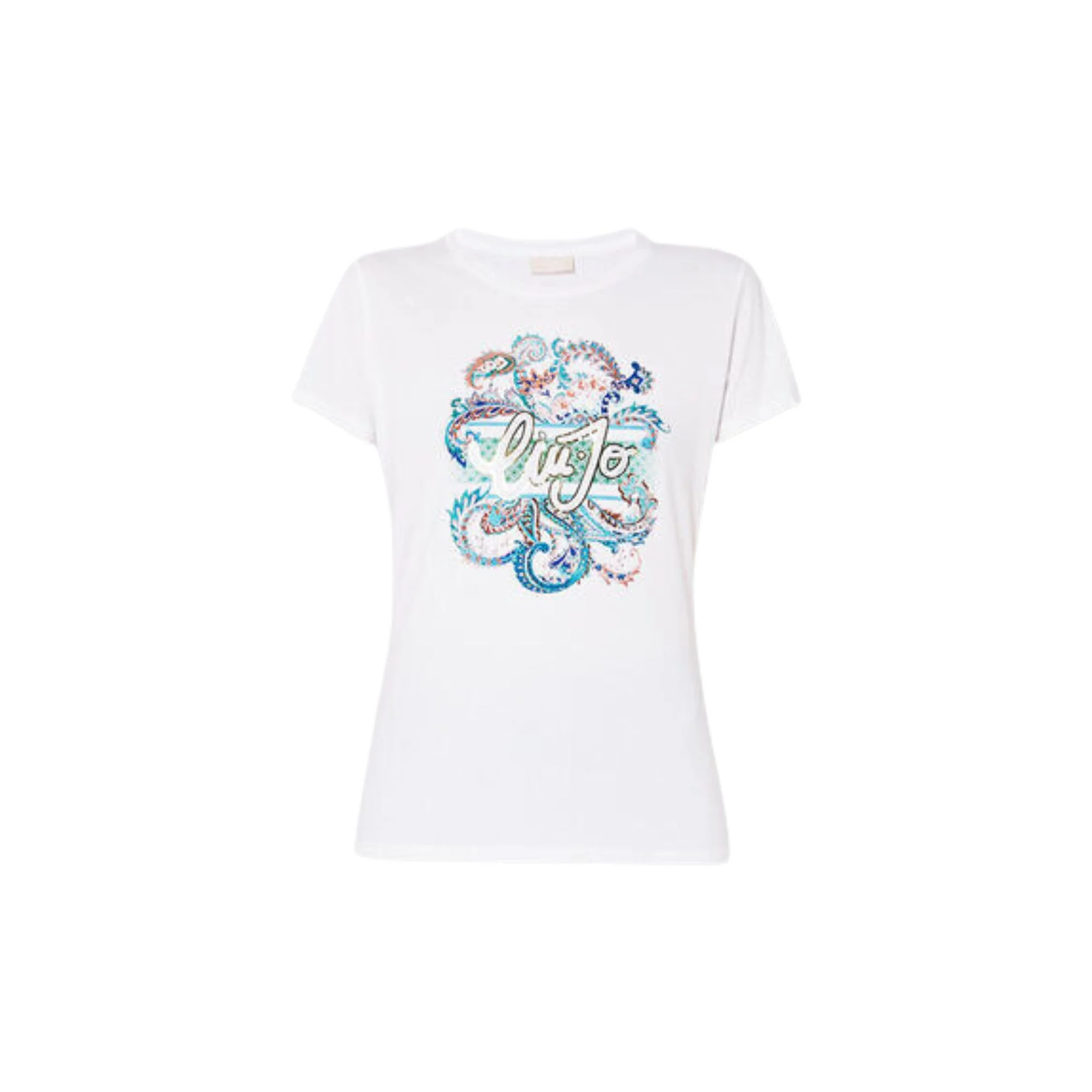 T-shirt Donna con strass e logo - Image 13