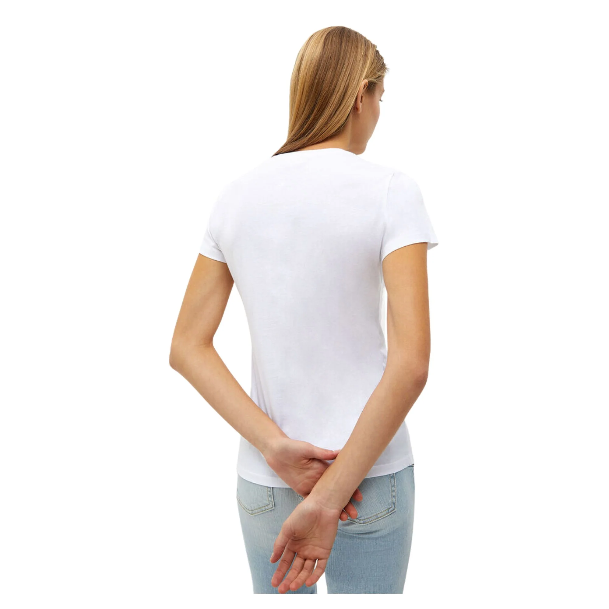 T-shirt Donna con strass e logo - Image 9