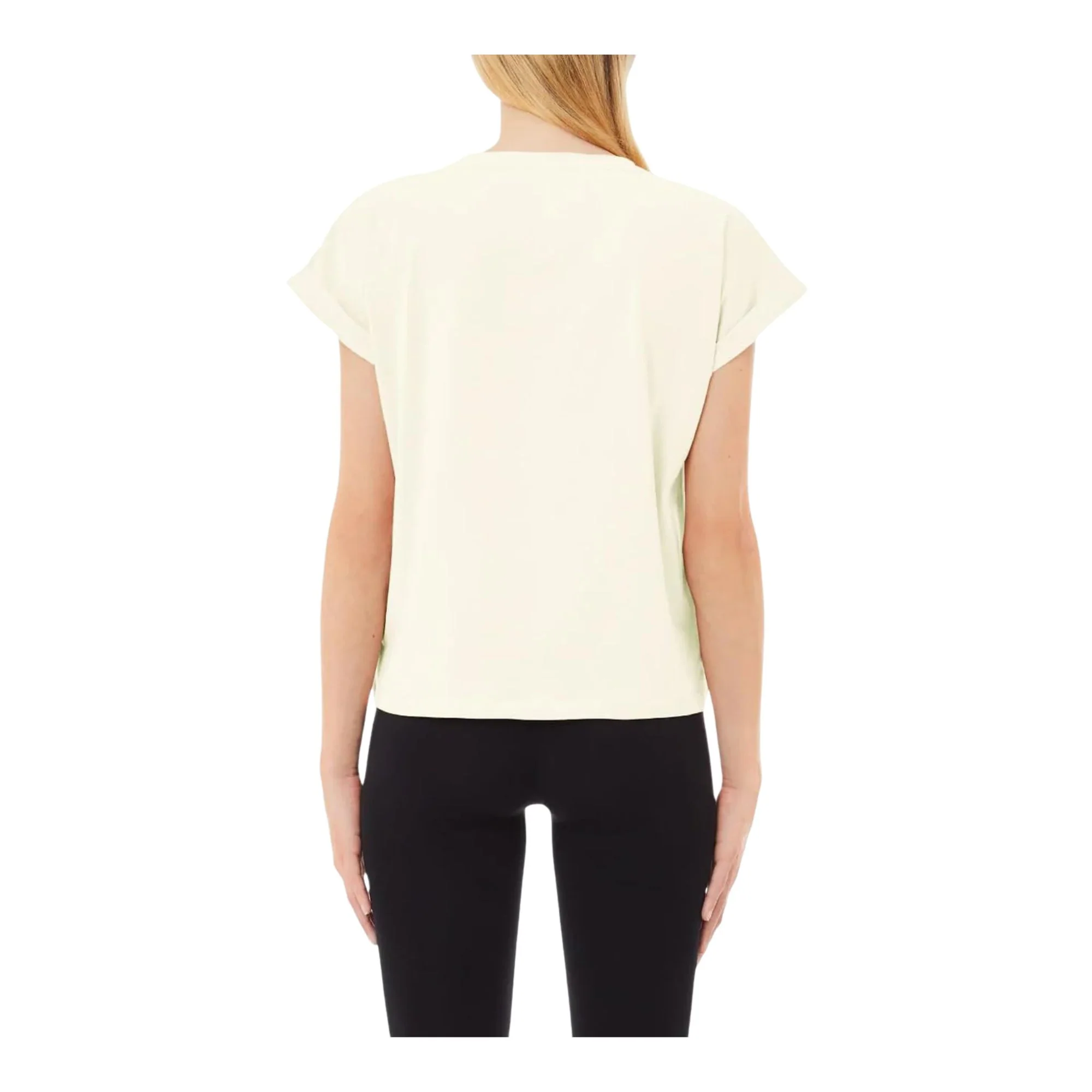 T-shirt Donna in cotone con logo Bianco - Image 2
