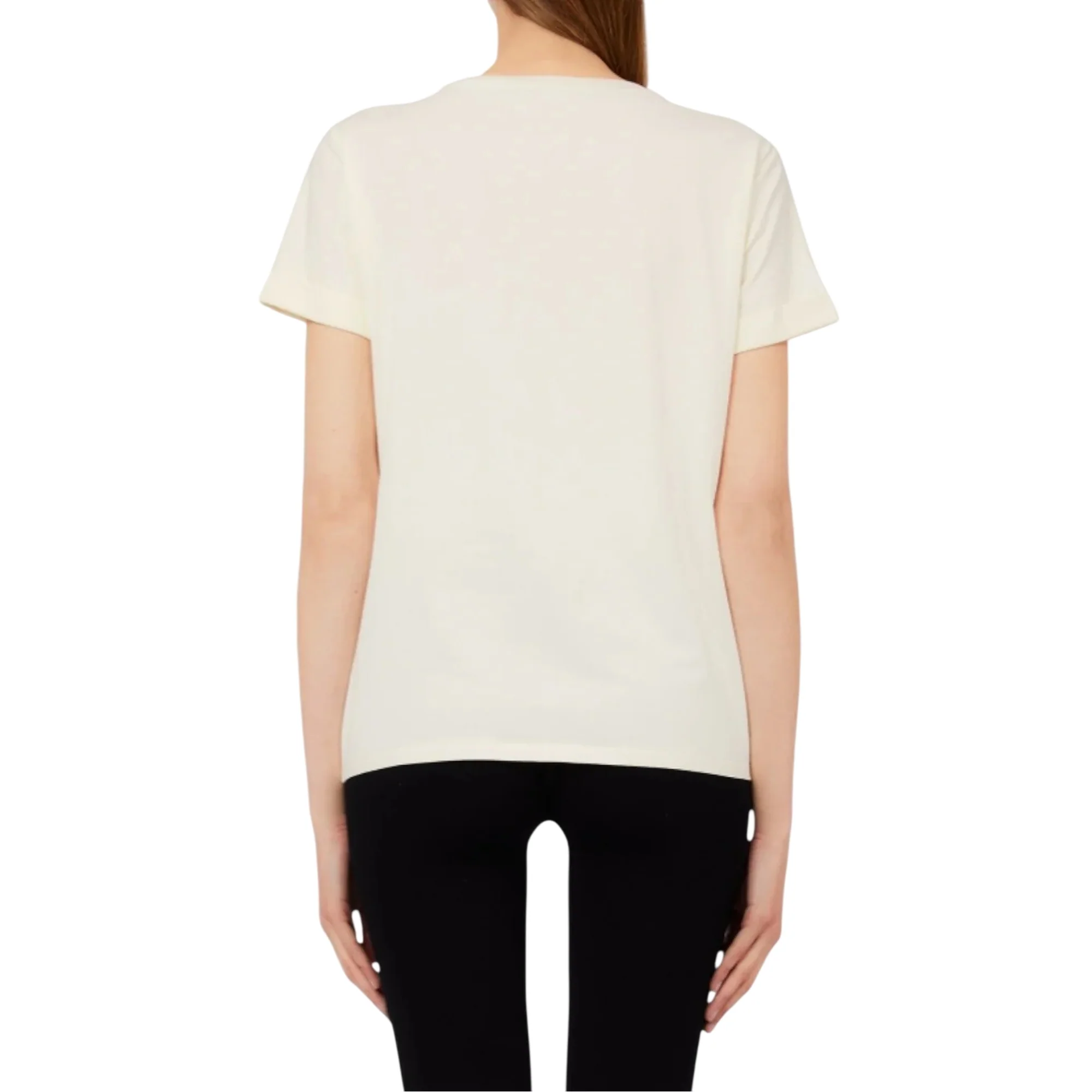 T-shirt bianca con stampa bird - Image 3