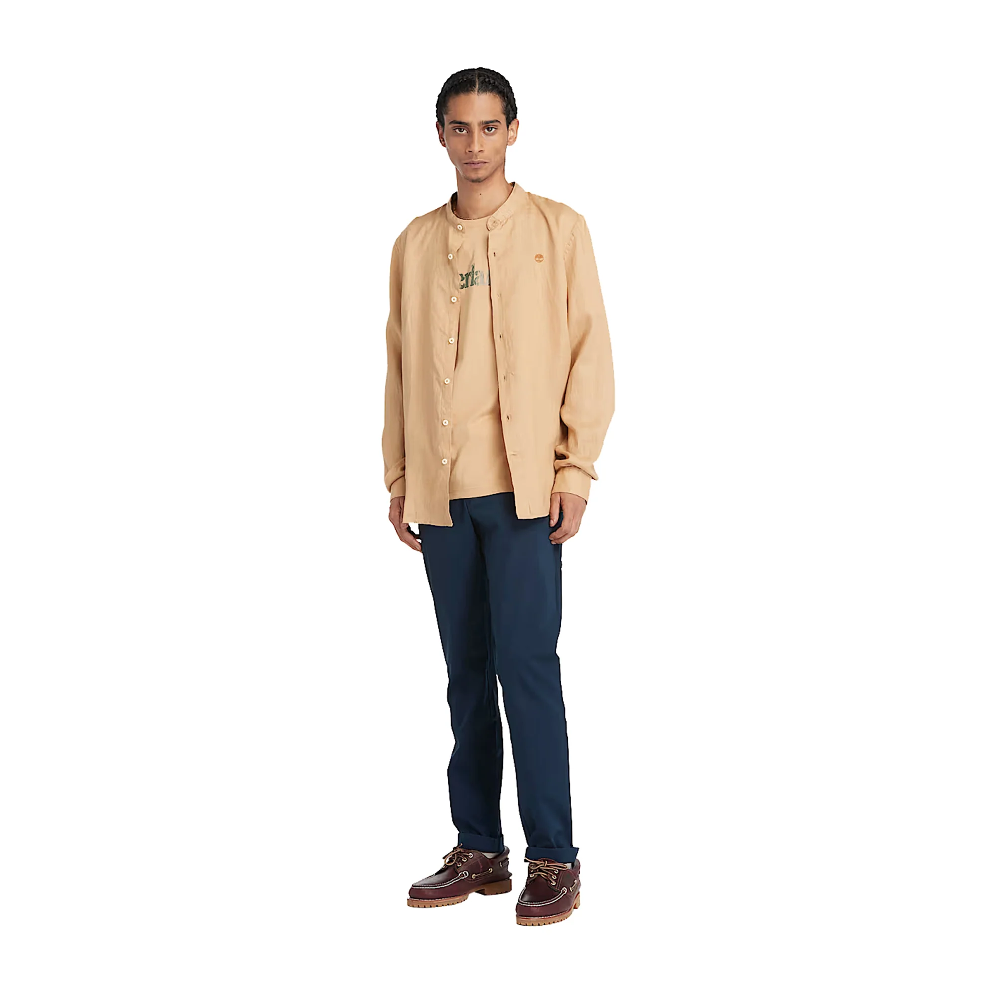 Pantaloni Chino Uomo Claremont in Twill Blu - Image 5