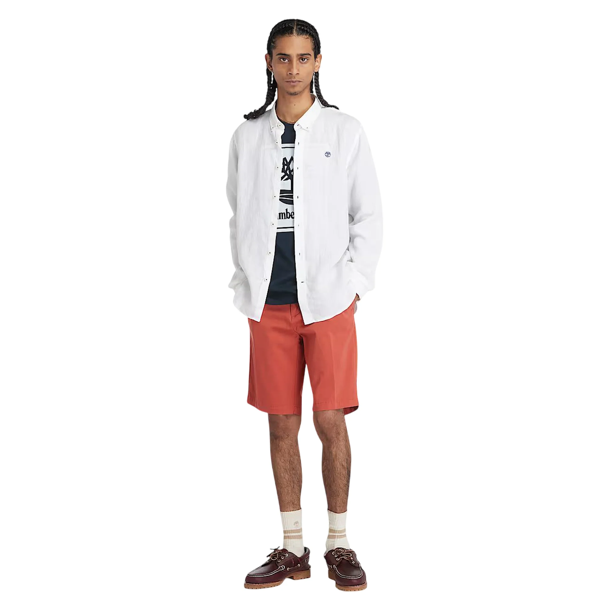 Camicia Uomo in Lino Mill Brook Bianco - Image 5