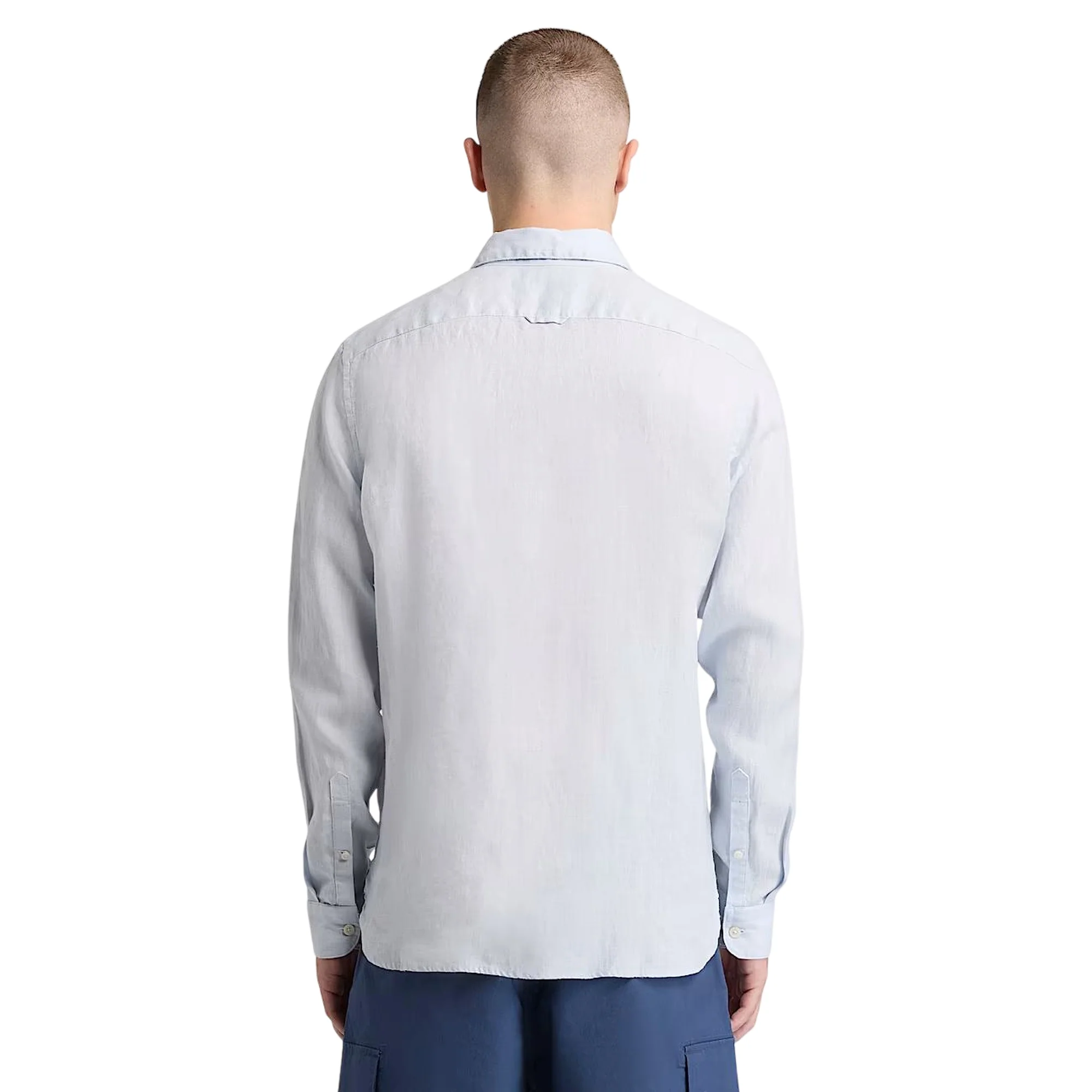 Camicia Uomo in lino Mill Brook Grigio - Image 3