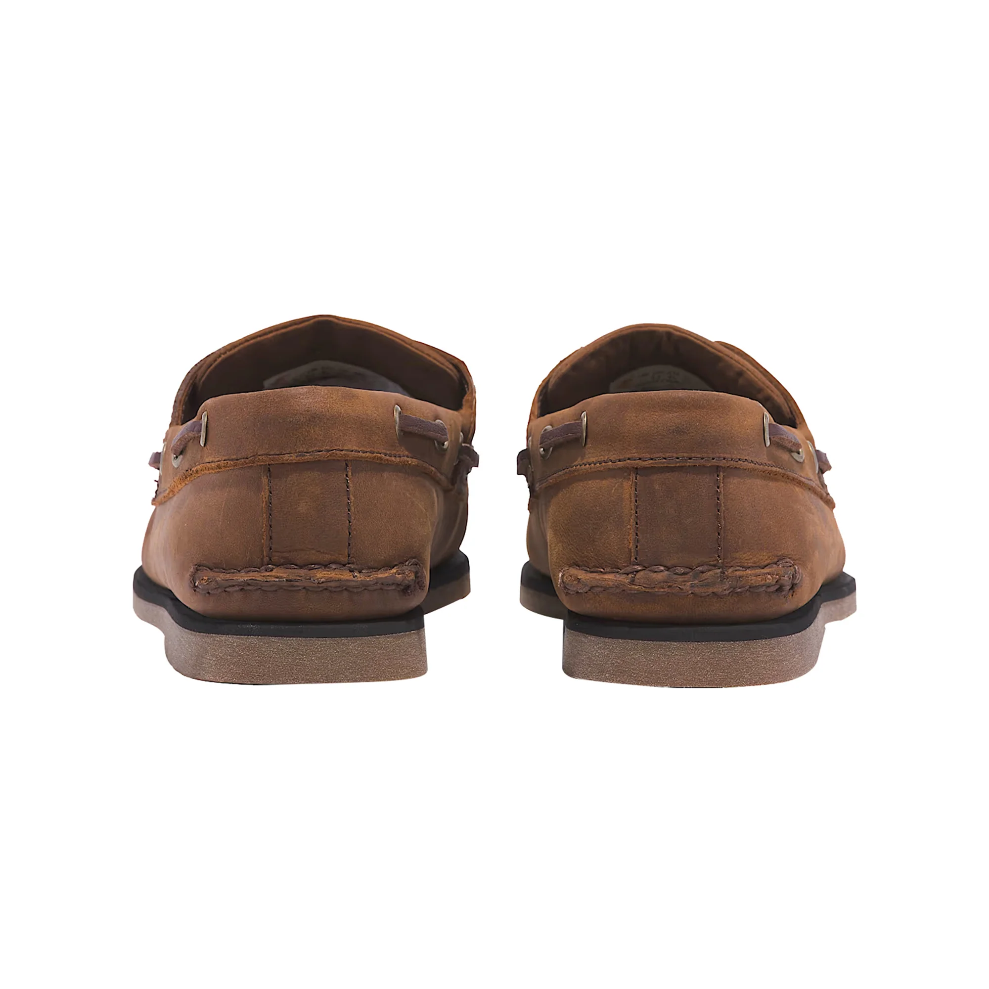 Scarpa da Barca Classic Uomo in pelle pieno fiore marrone - Image 3