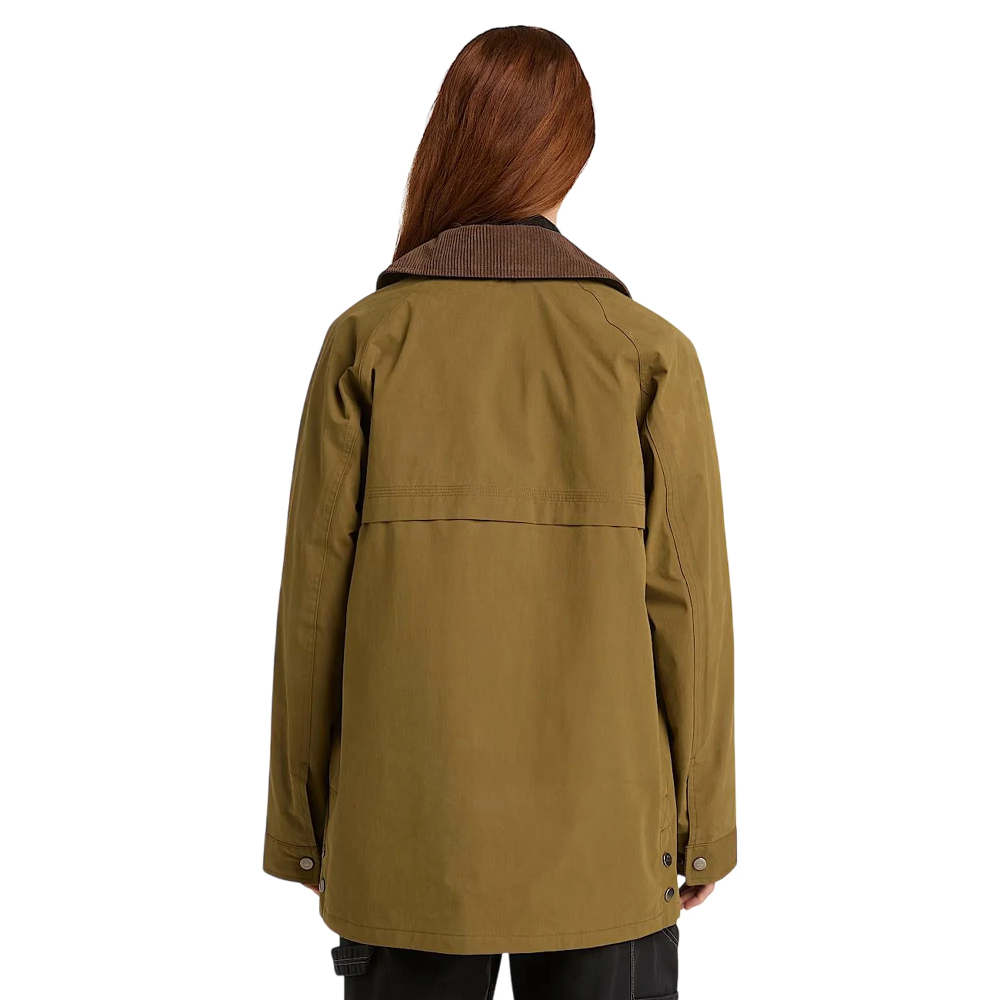 Cappotto impermeabile Barn da donna in verde scuro - Image 4