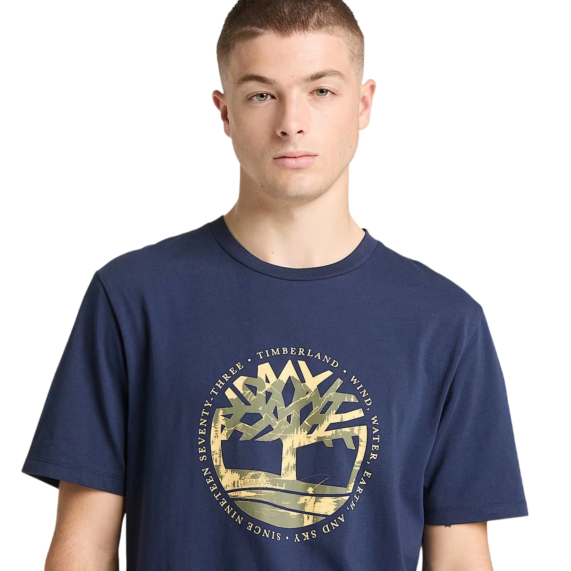 T-shirt Uomo Blu con stampa grafica - Image 4