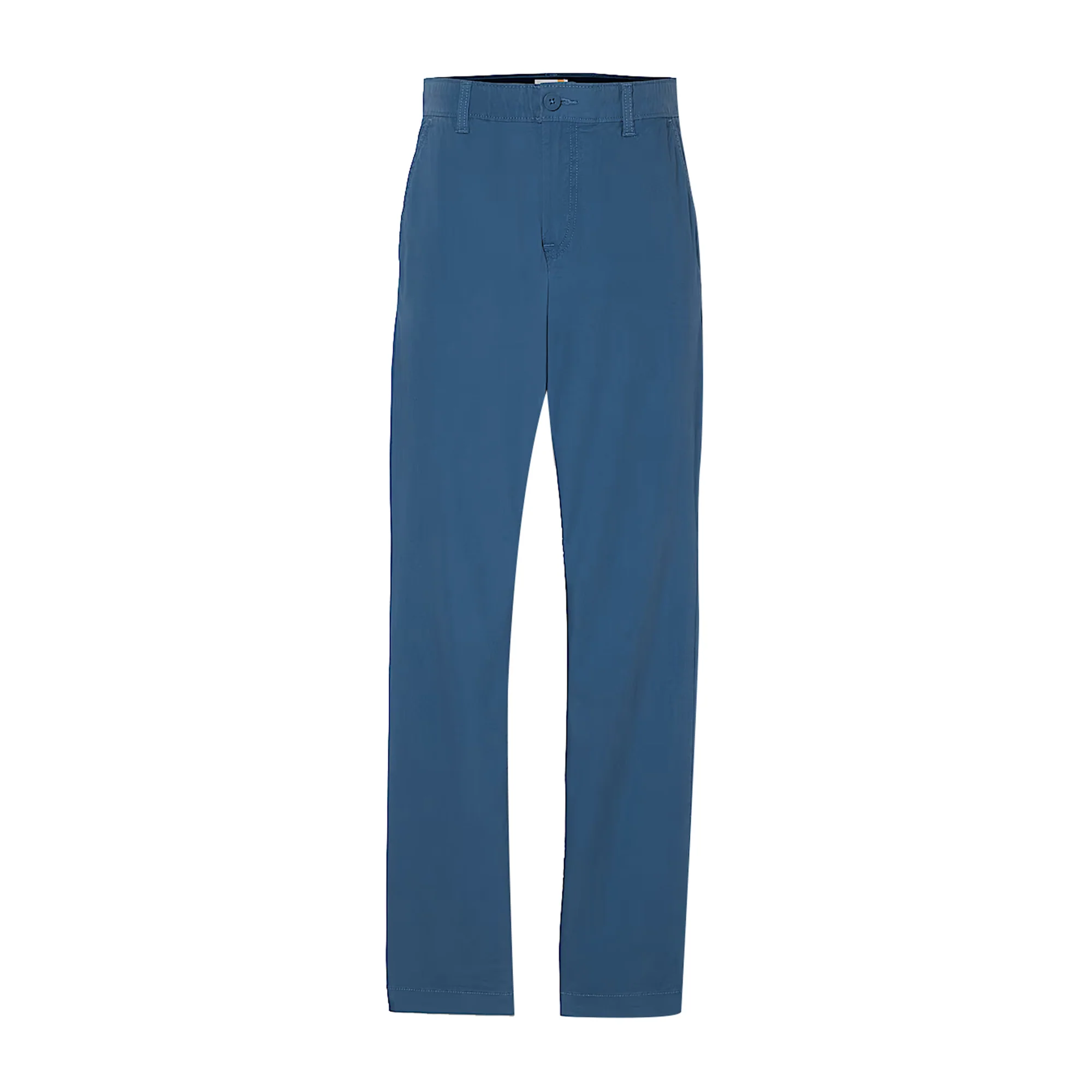 Pantaloni Chino Uomo in Popeline Blu