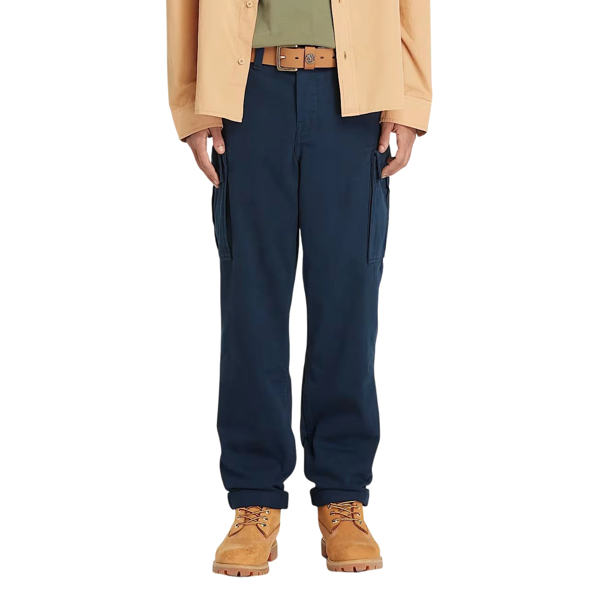 Pantaloni Cargo Uomo in Twill Brookline Blu scuro - Image 2