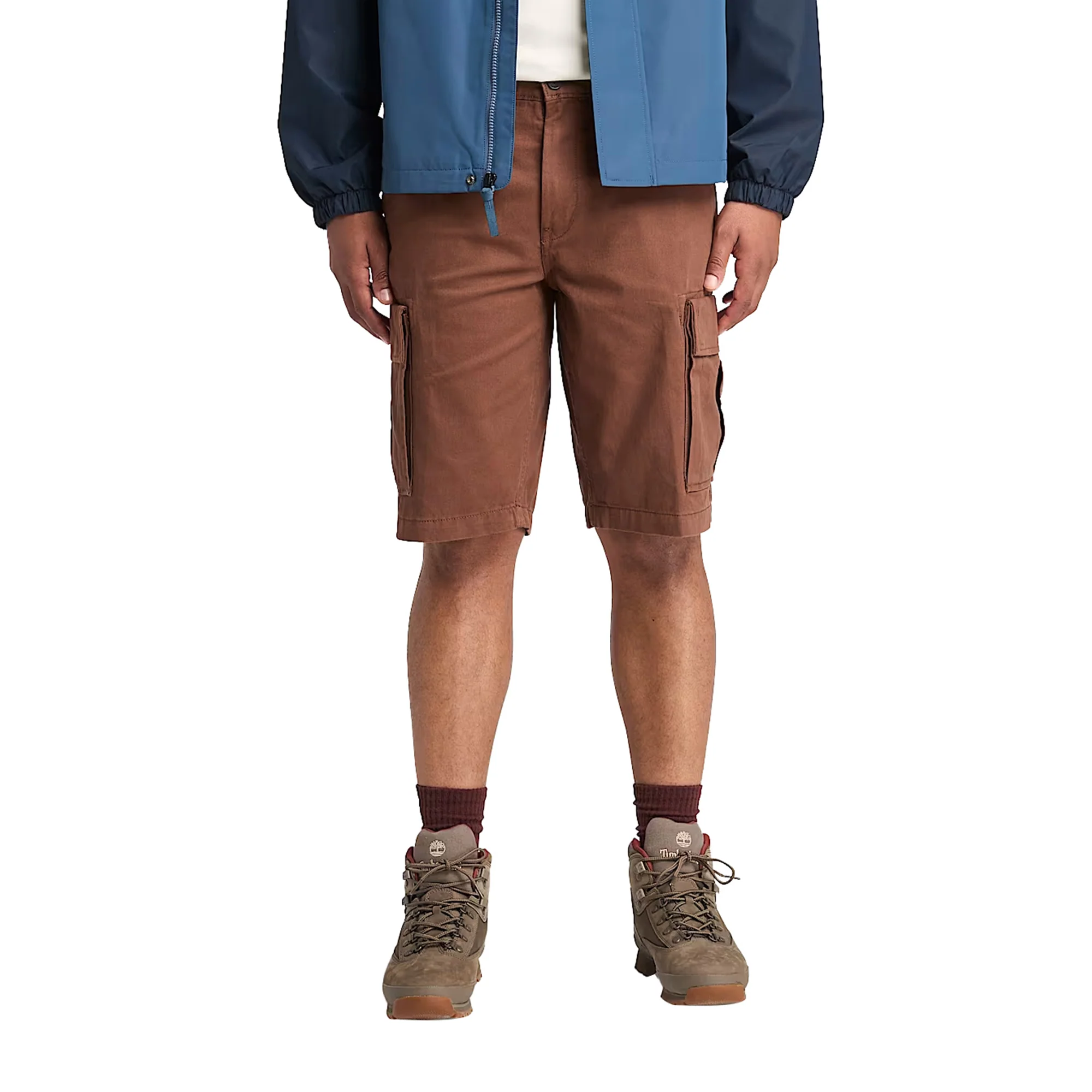 Shorts Cargo da Uomo in Twill Brookline Marrone - Image 2