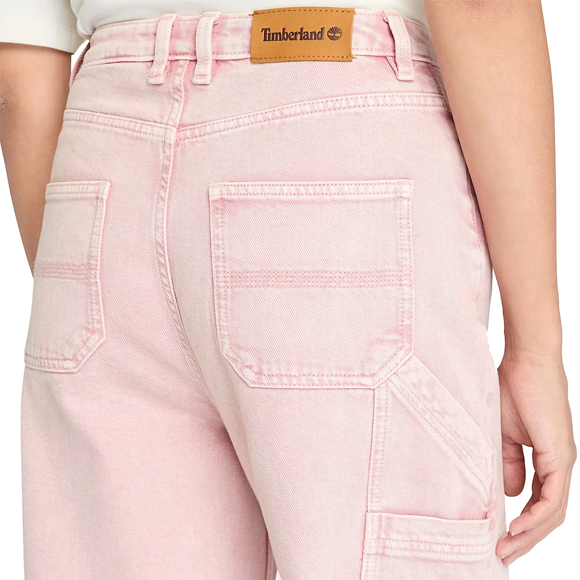 Pantaloni Stile Carpentiere da Donna in rosa chiaro - Image 4
