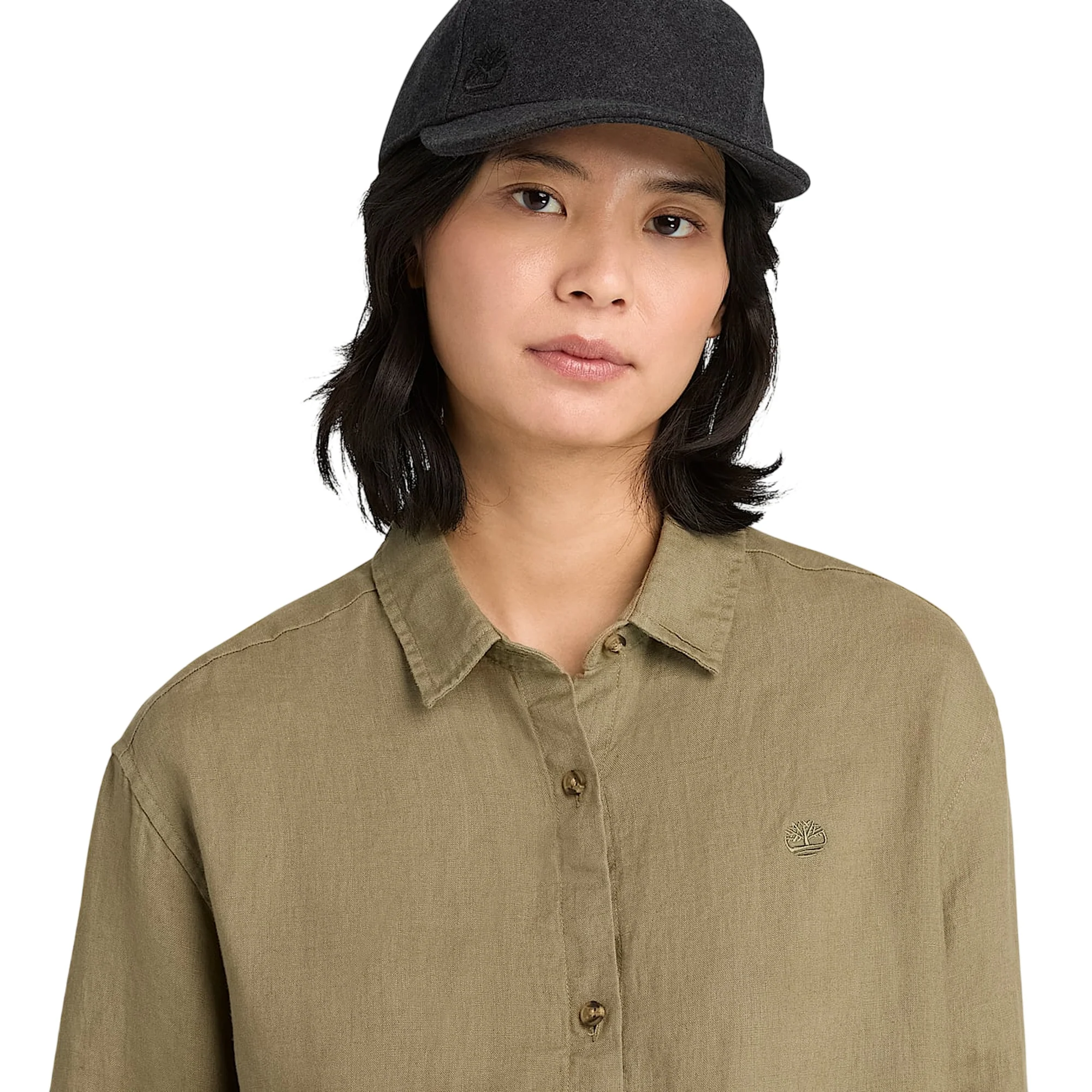 Camicia Donna in lino Verde - Image 5