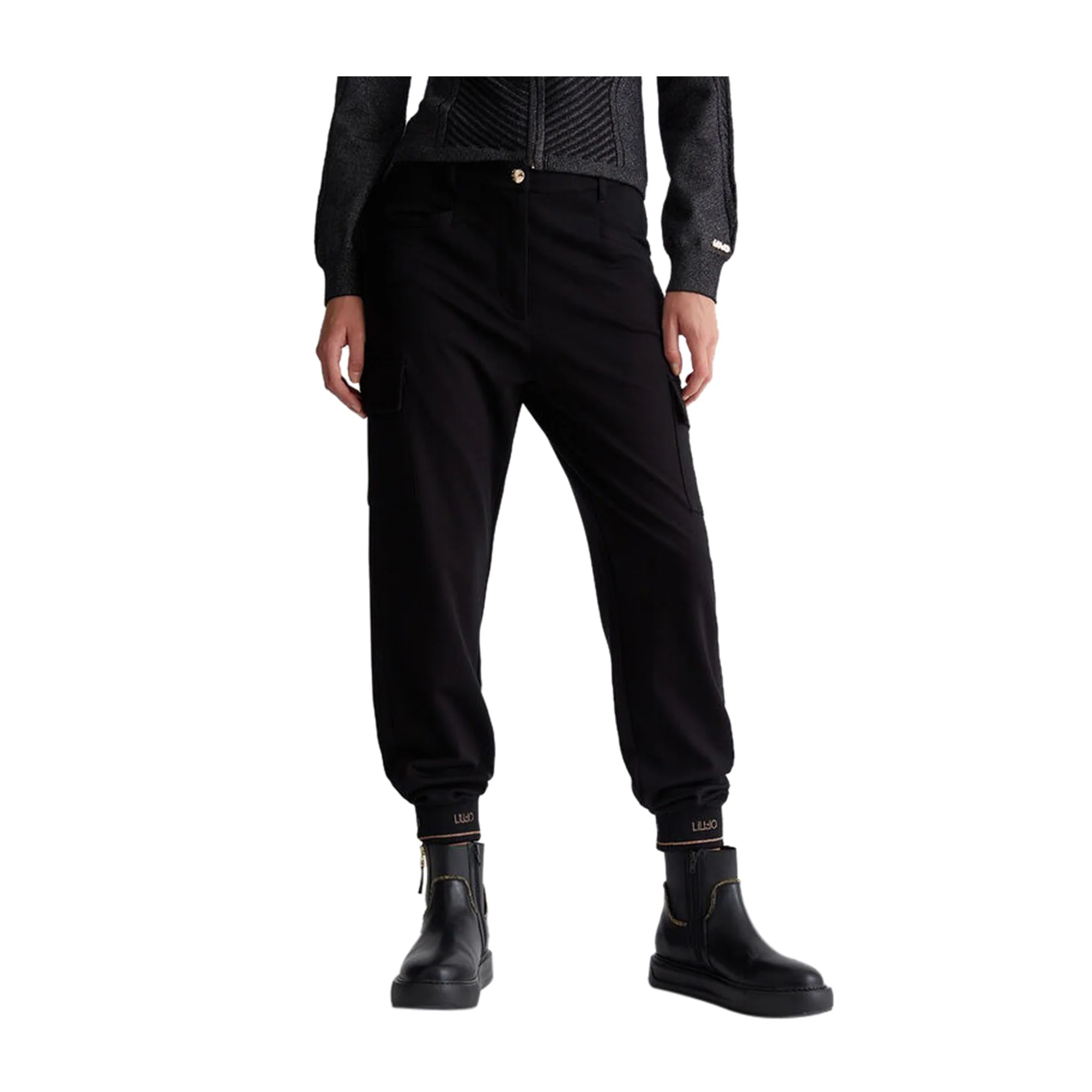 Pantaloni Donna con elastico alle caviglie con logo - Image 2