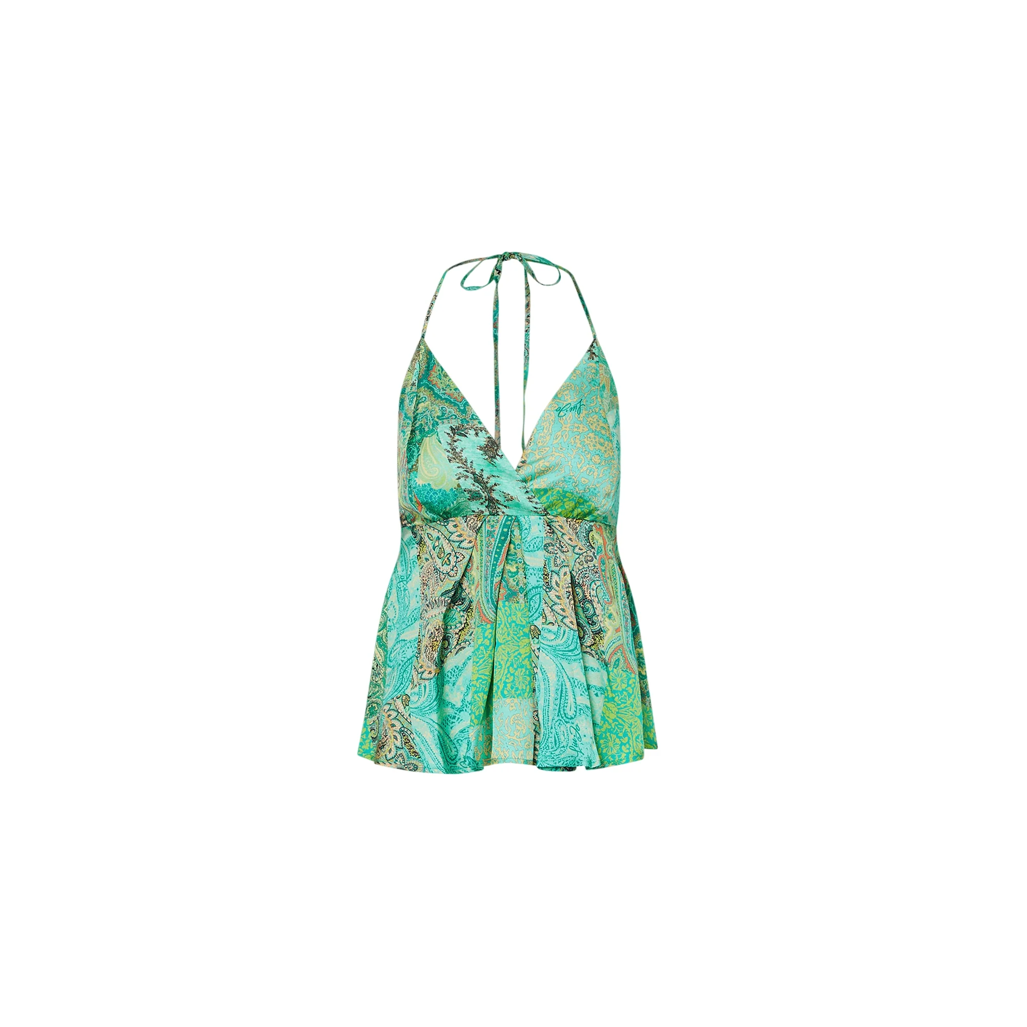 Top Donna con scollo a V con stampa