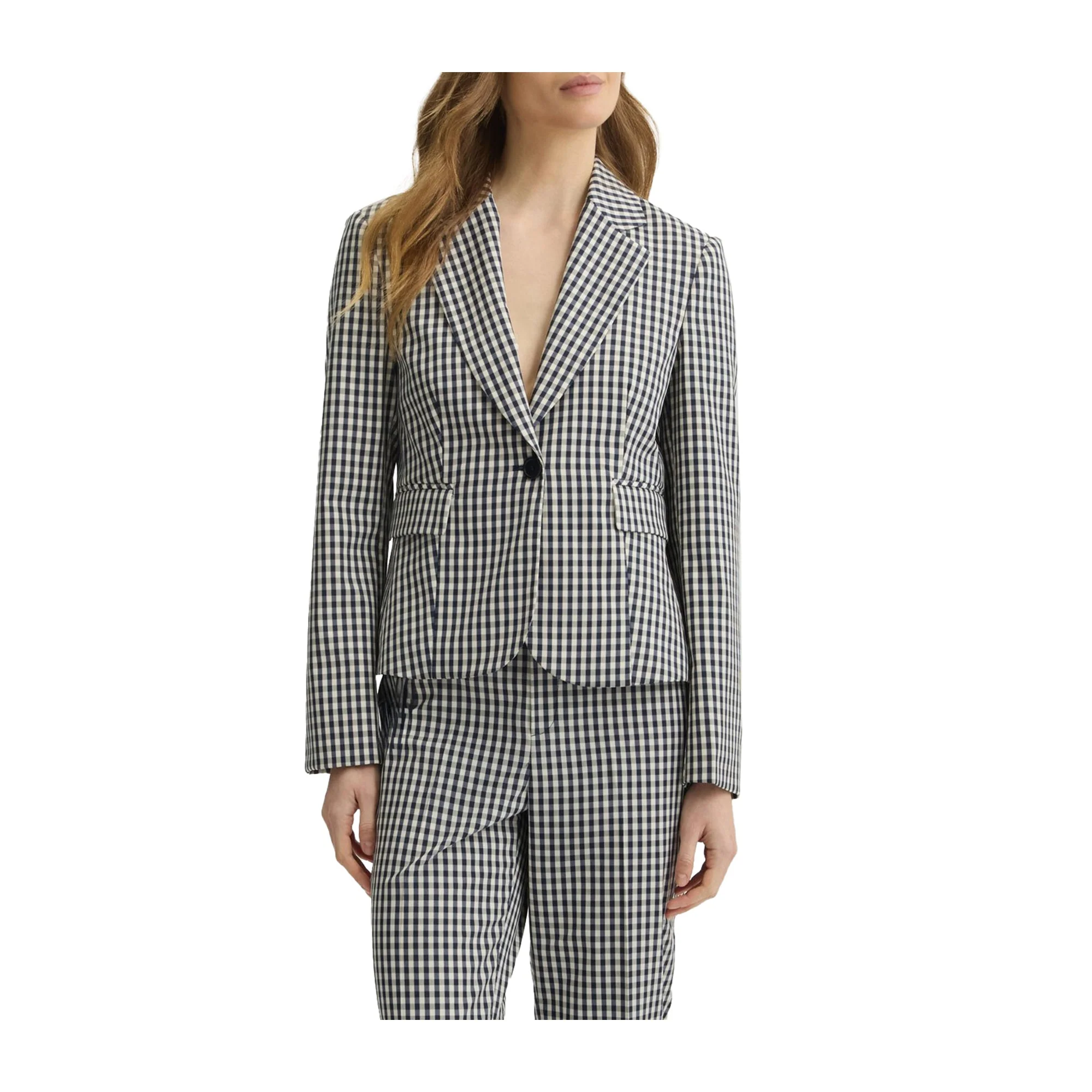Blazer Donna slim motivo check - Image 2