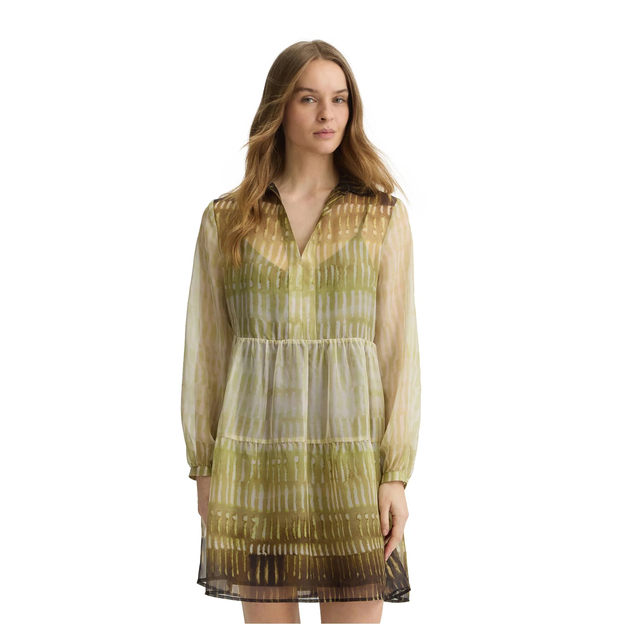 Abito corto Donna in chiffon stampato - Image 2