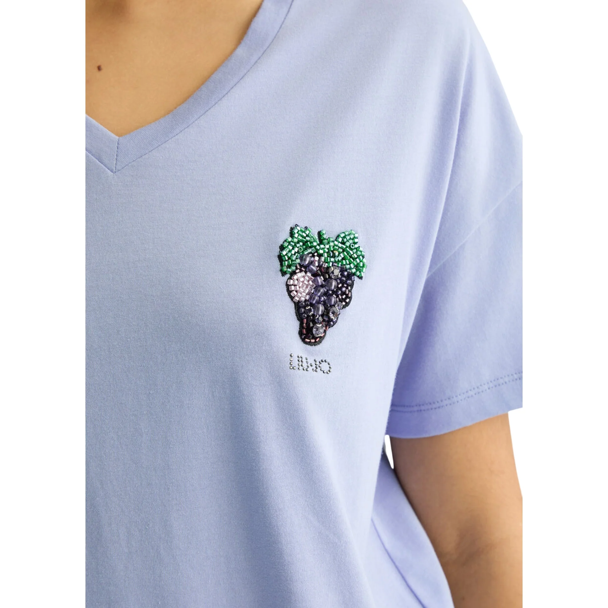 T-shirt viola da Donna con uva - Image 4